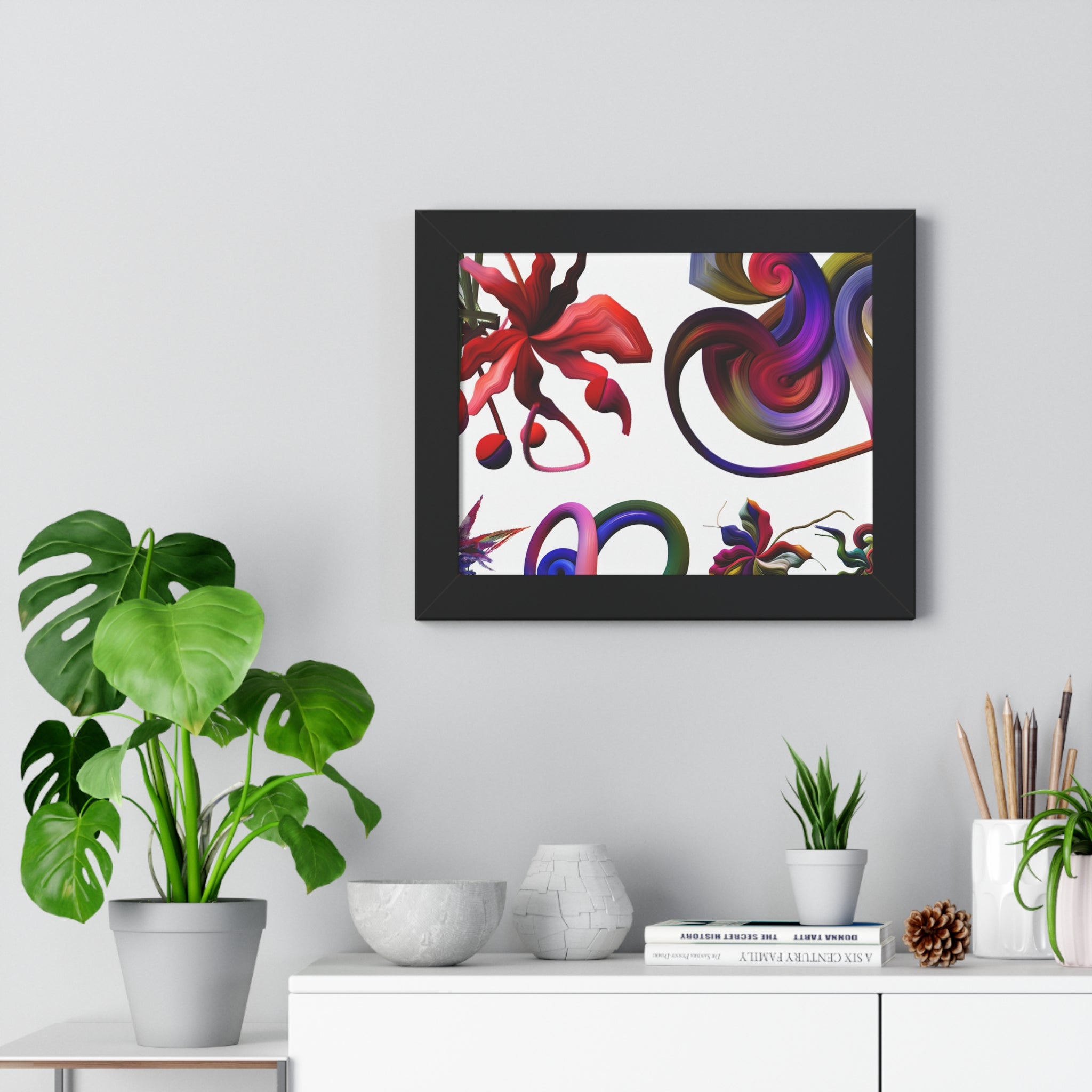 Botanical Whirl and Bloom | Framed Print