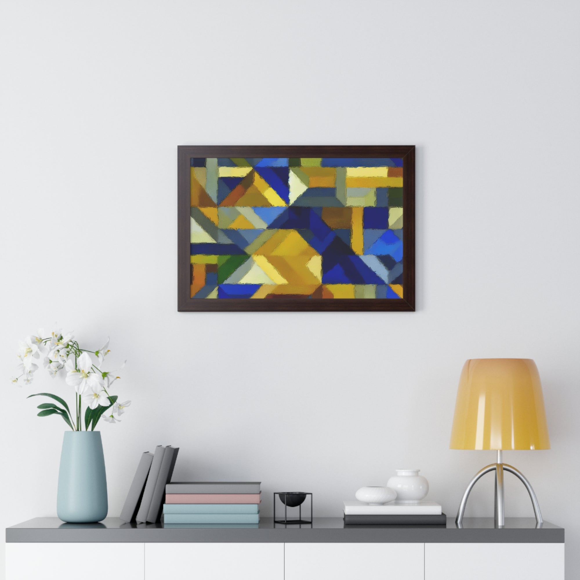 Fractured Vibrance and Motion | Framed Print