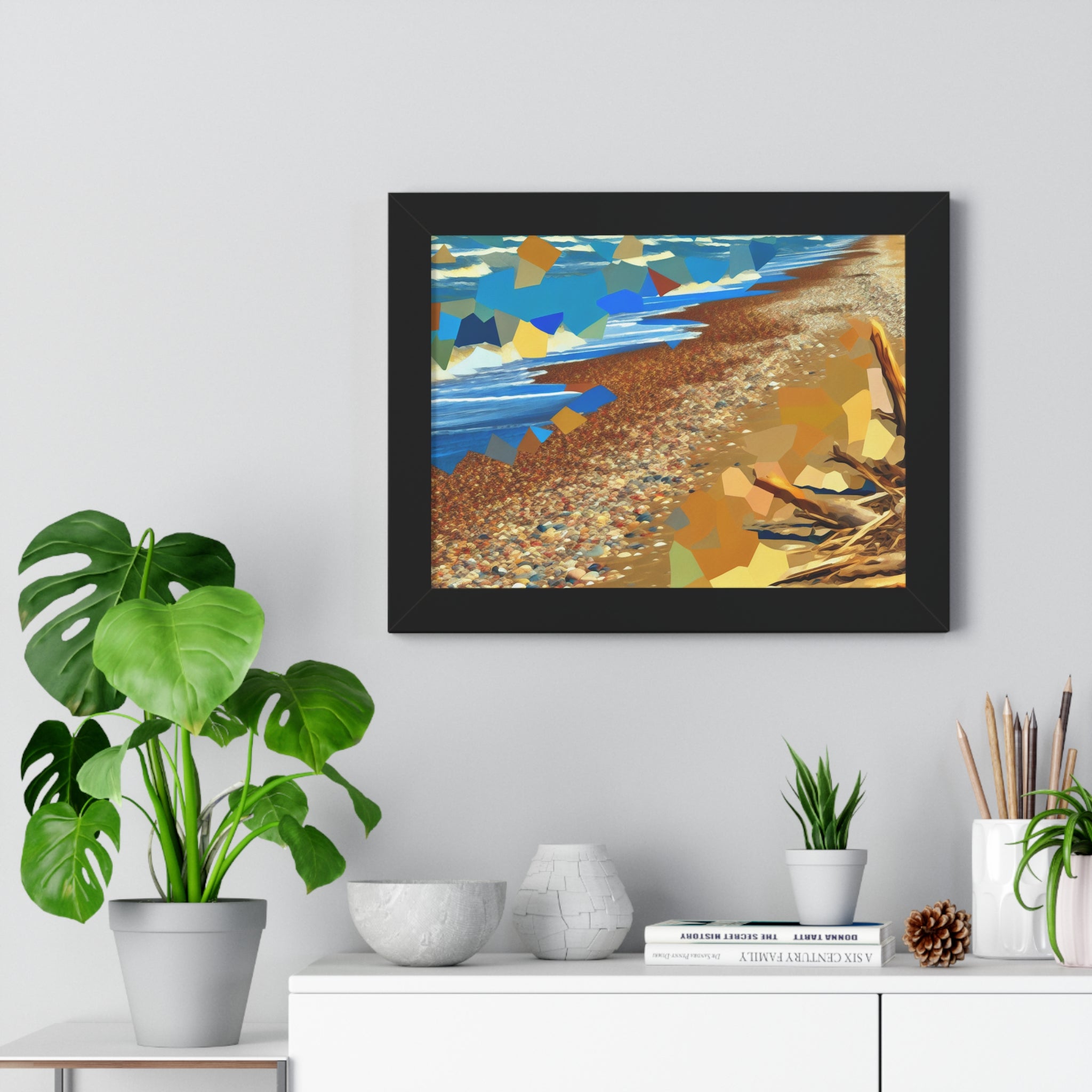 Tidal Whispers and Sunlight | Framed Print