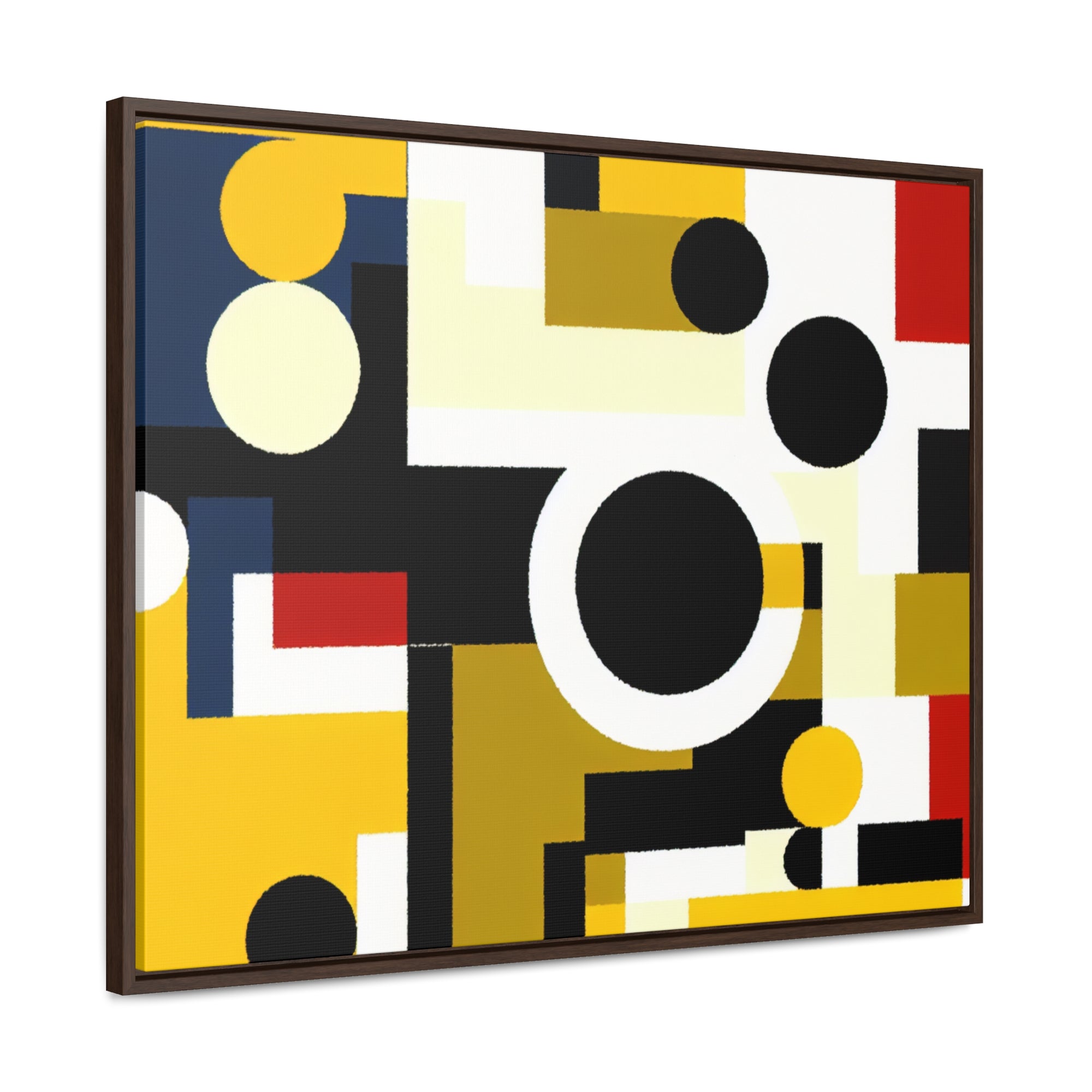 Energized Geometric Harmony | Framed Canvas