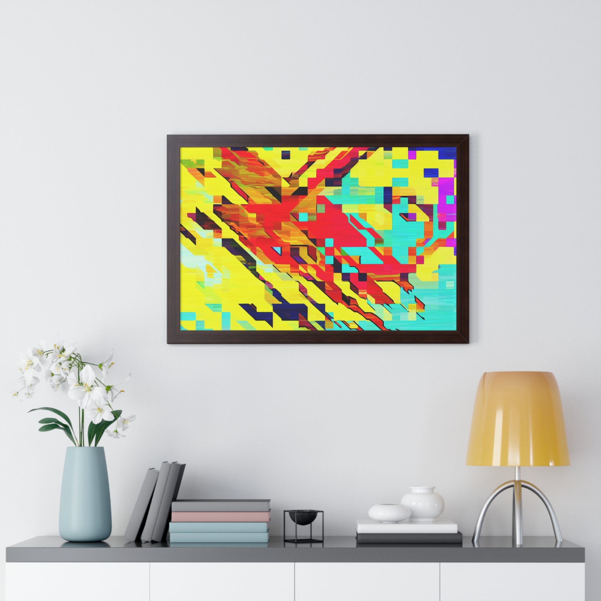 Euphoria in Pixels | Framed Print