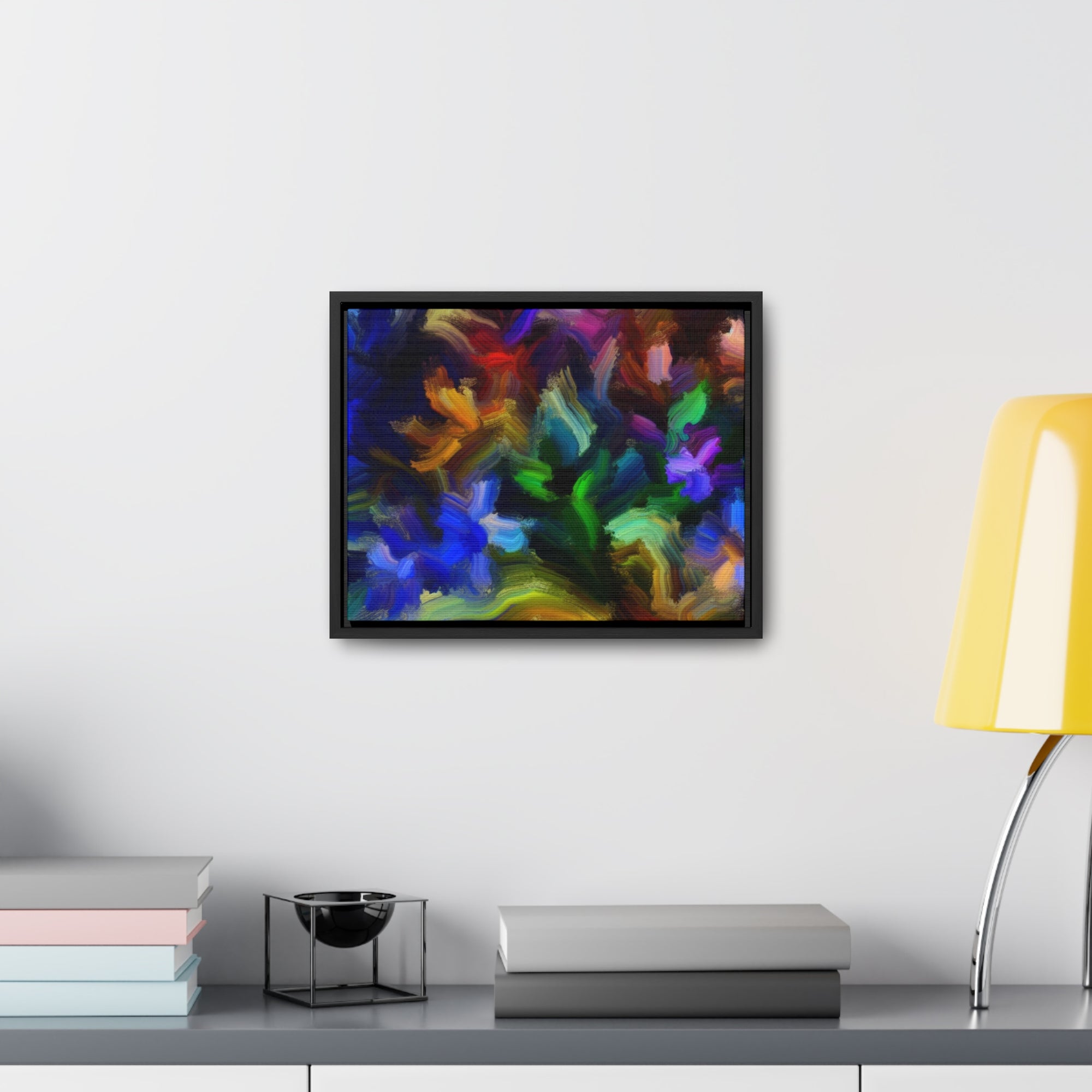 Vibrant Whispers of Flora | Framed Canvas