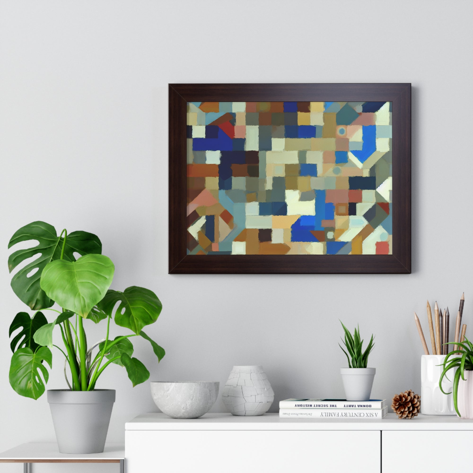 Fractured Symphony of Color | Framed Print