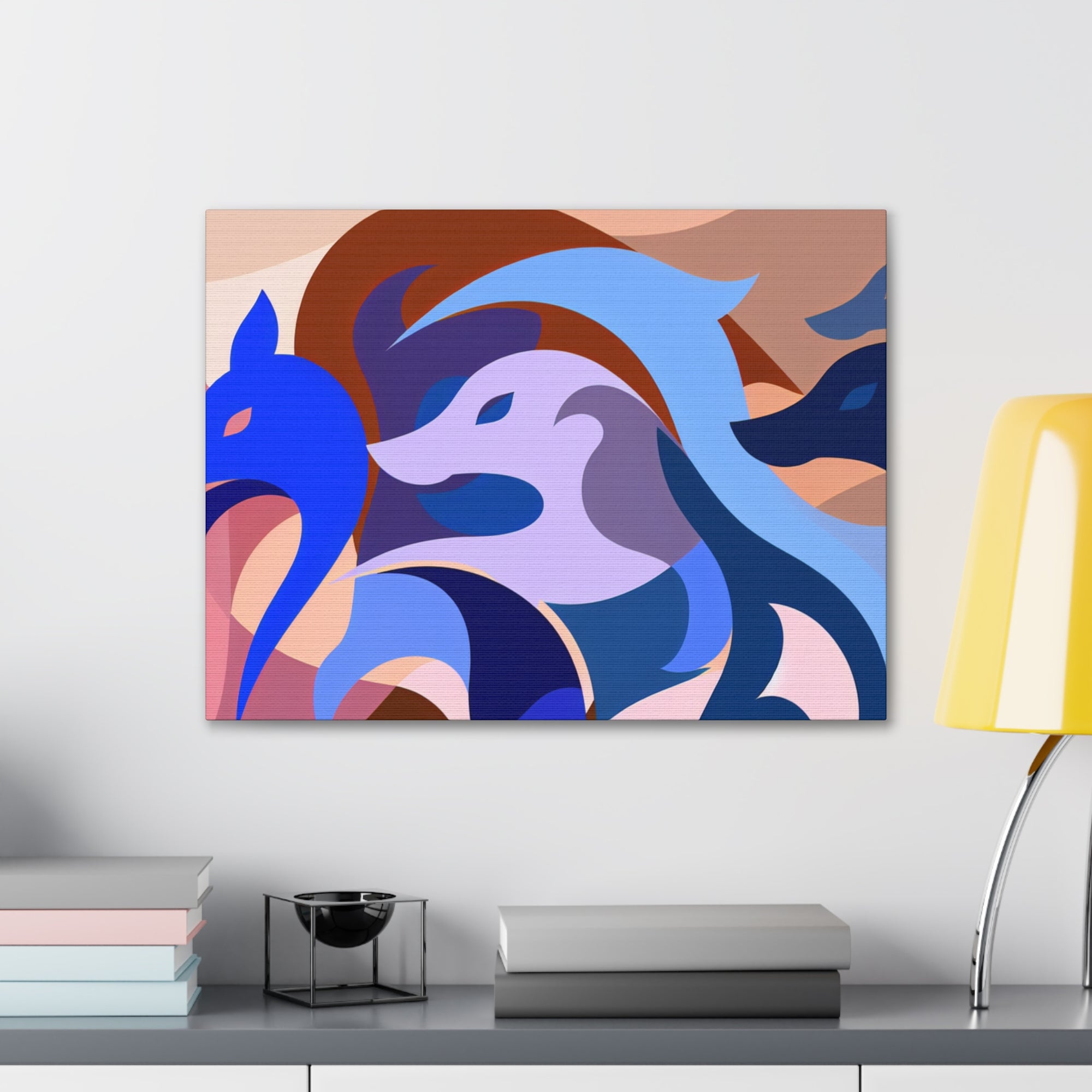 Foxes in Fluidity | Canvas