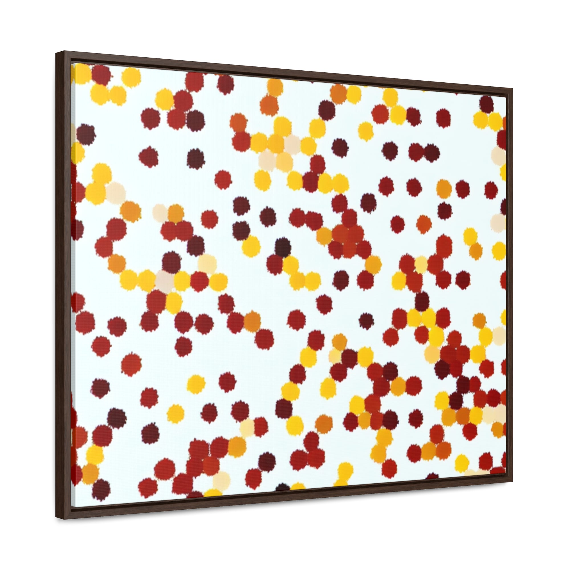 Ebullient Dots of Harmony | Framed Canvas