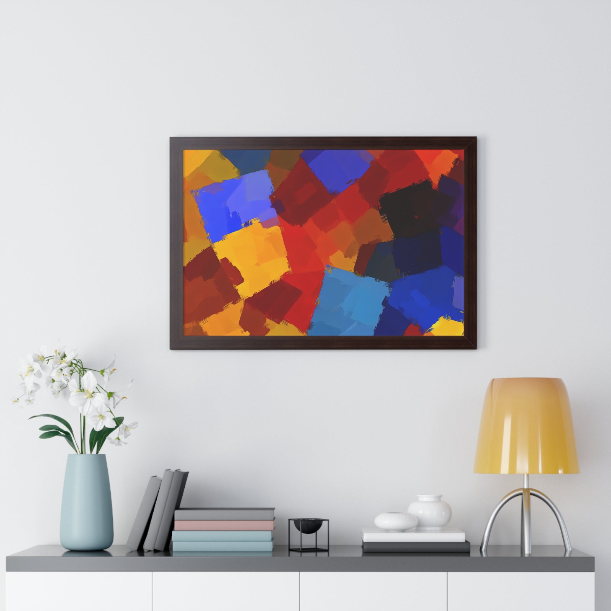 Prismatic Whirl and Flow | Framed Print