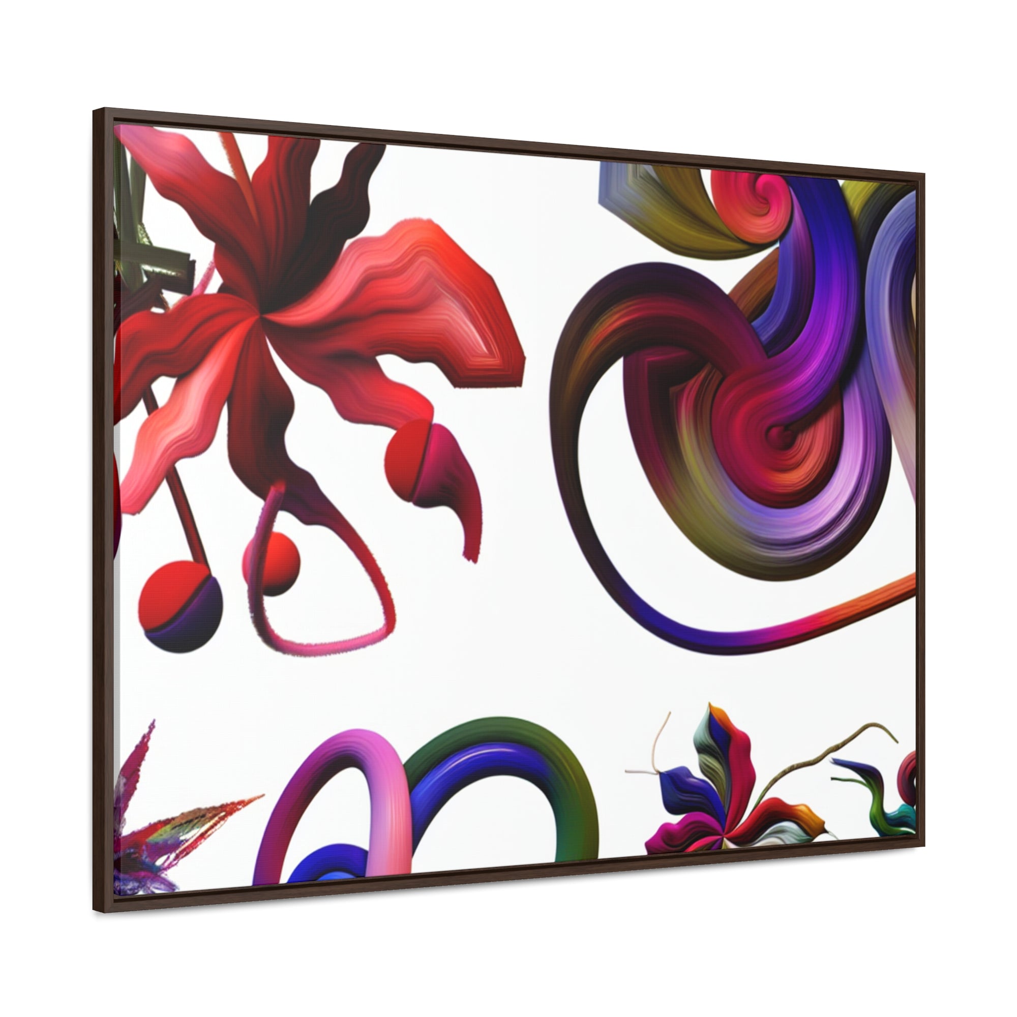 Botanical Whirl and Bloom | Framed Canvas