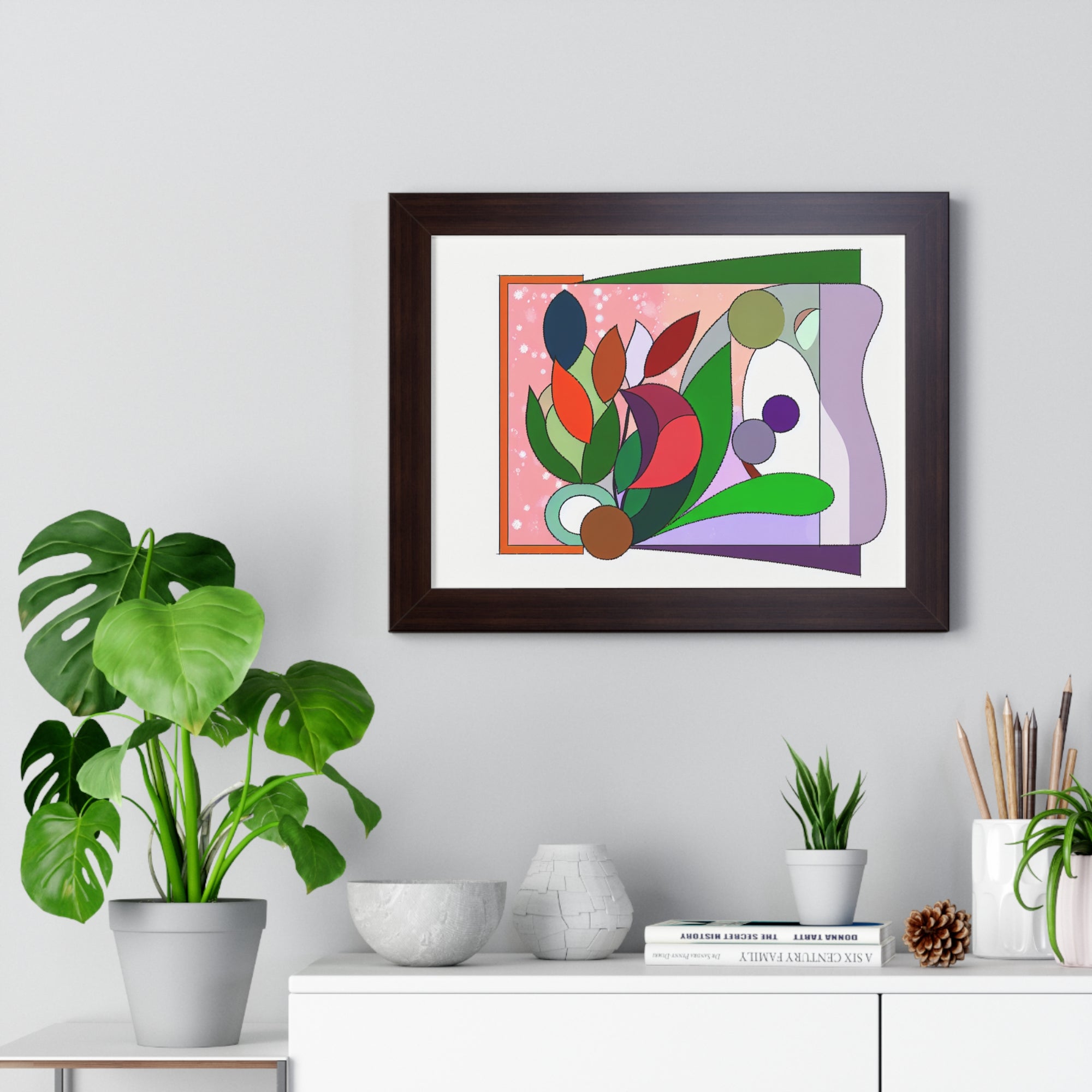 Verdant Whispers and Blooms | Framed Print