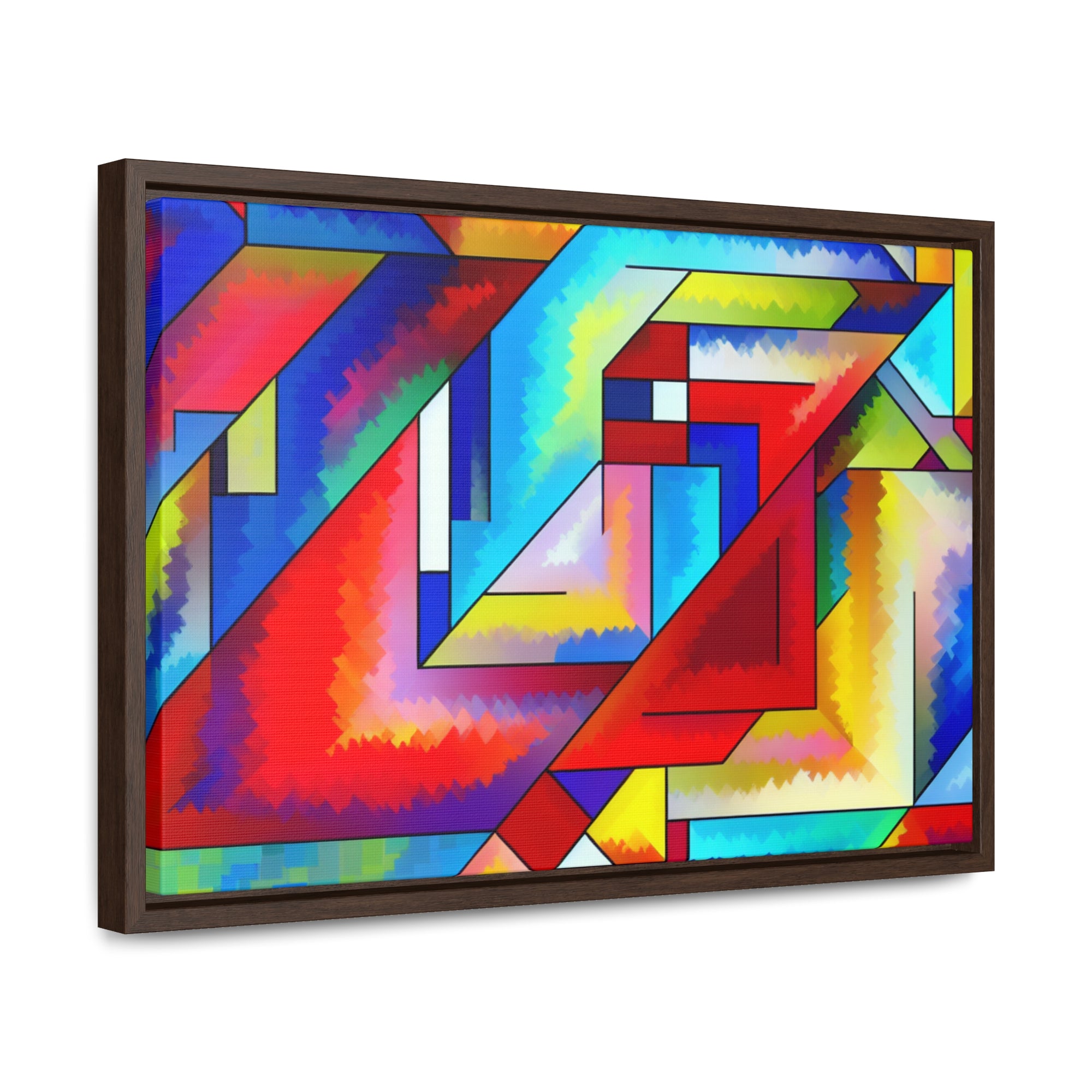 Energetic Harmony in Shapes | Framed Canvas