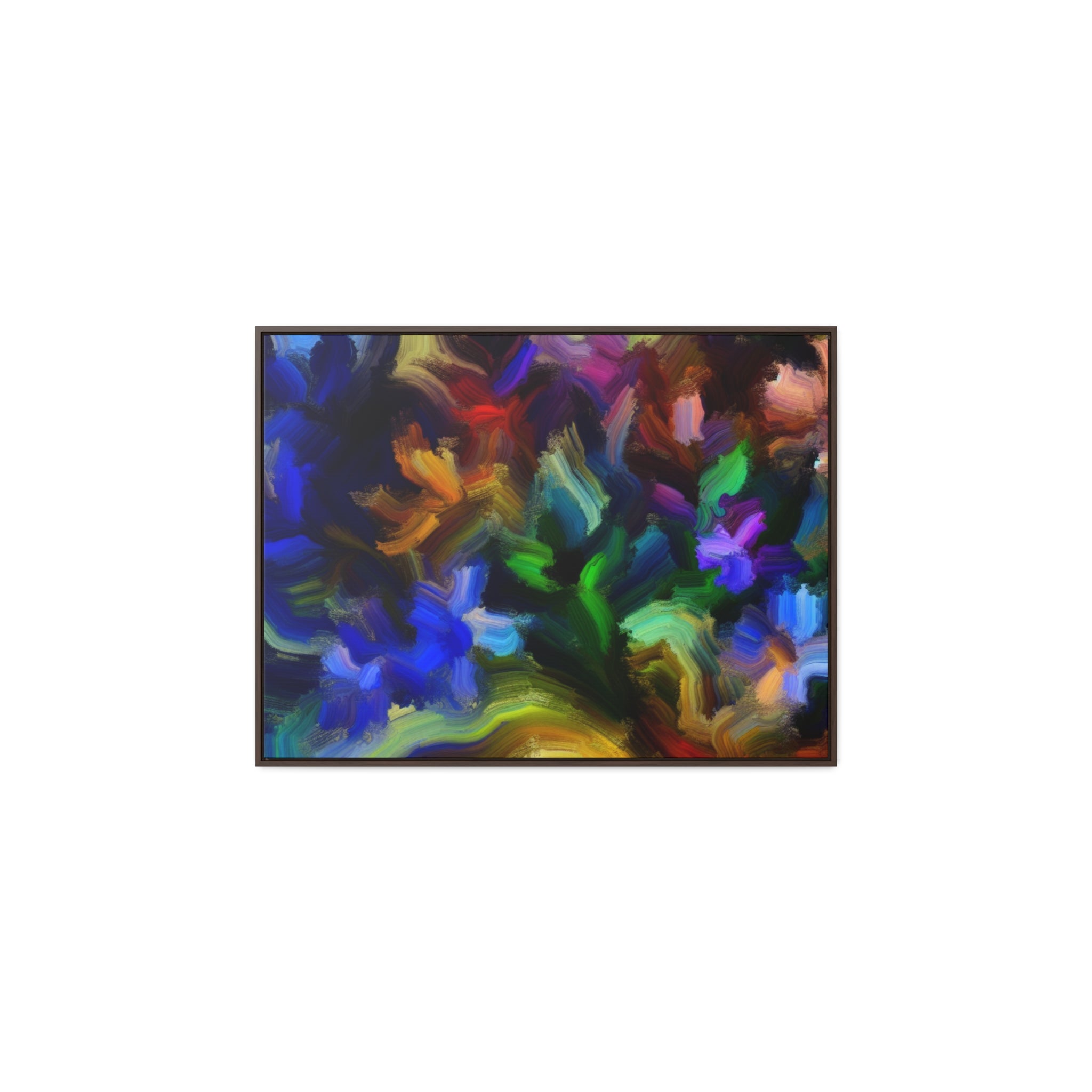 Vibrant Whispers of Flora | Framed Canvas