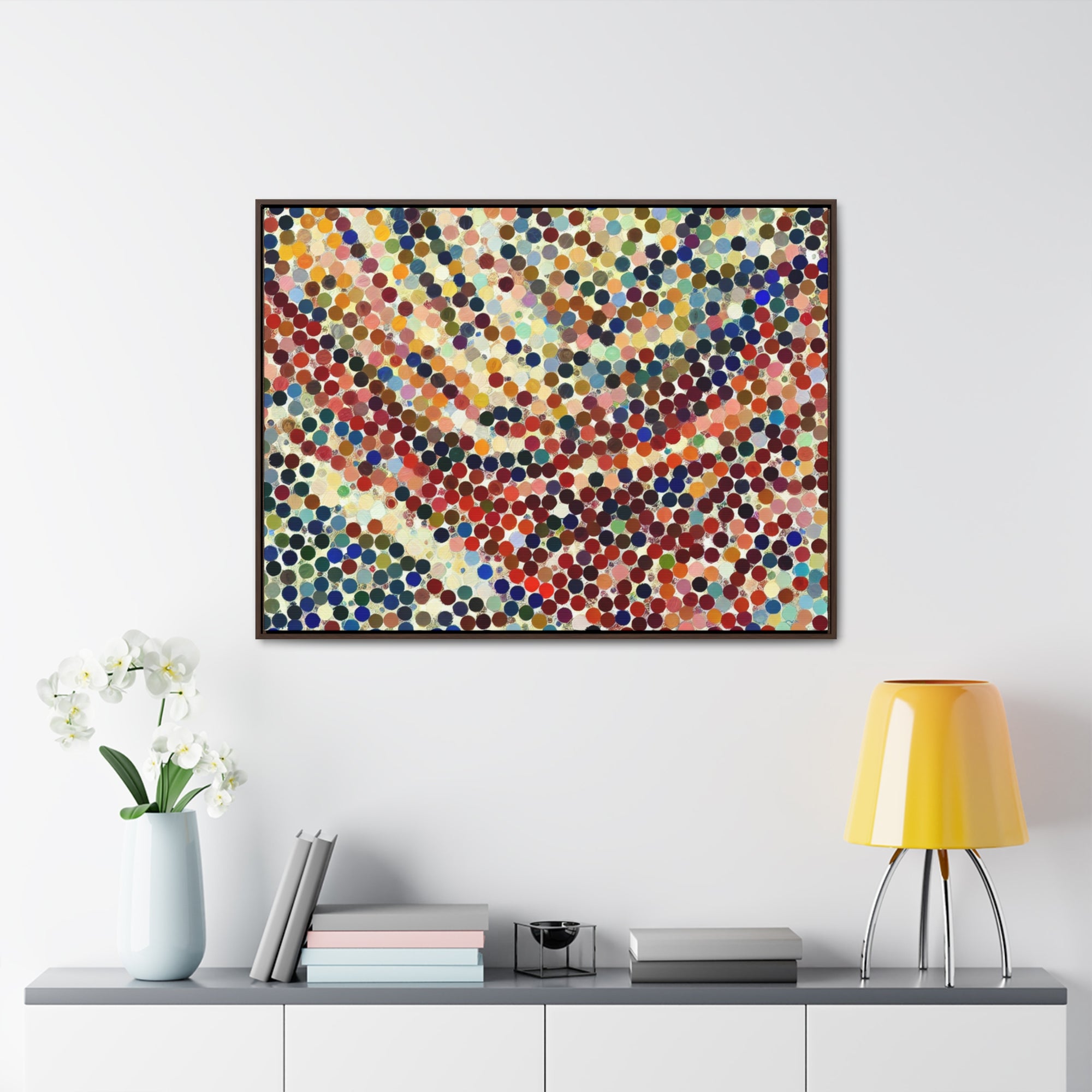 Waves of Colorful Whispers | Framed Canvas