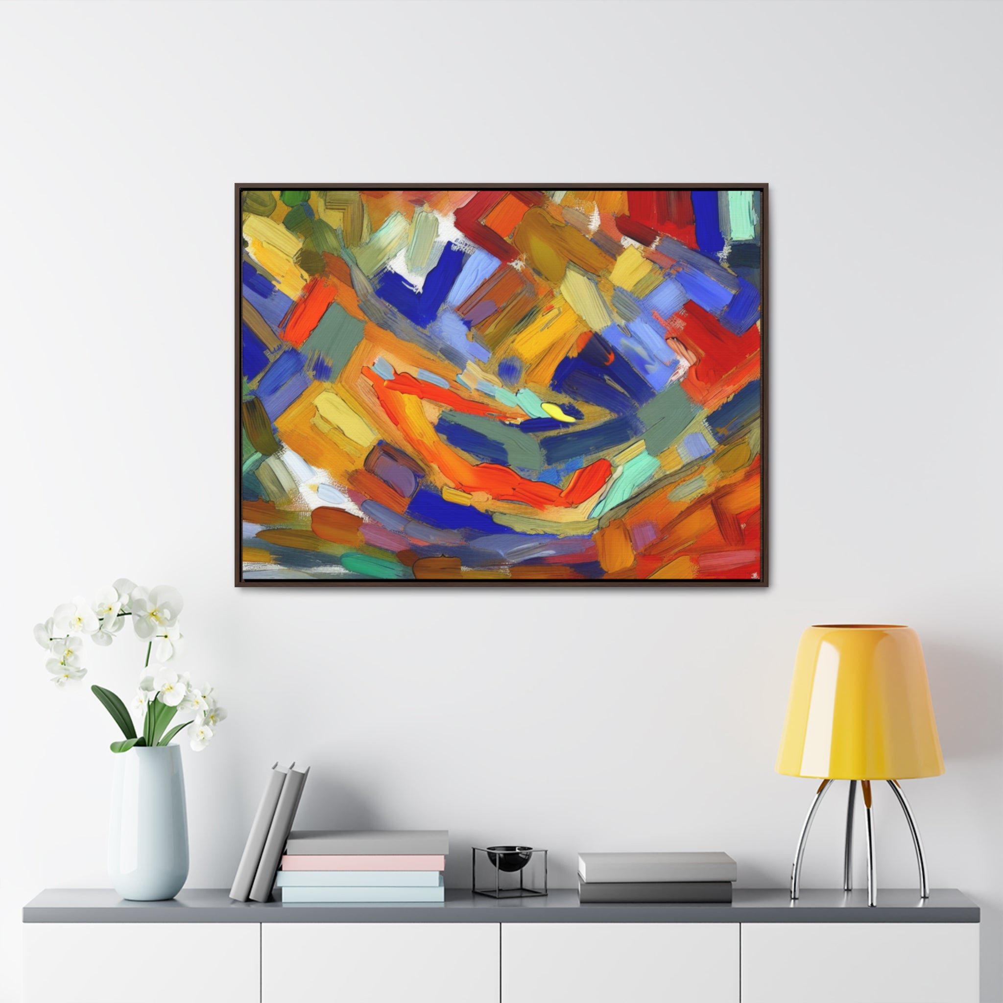 Kaleidoscopic Whirlwind | Framed Canvas