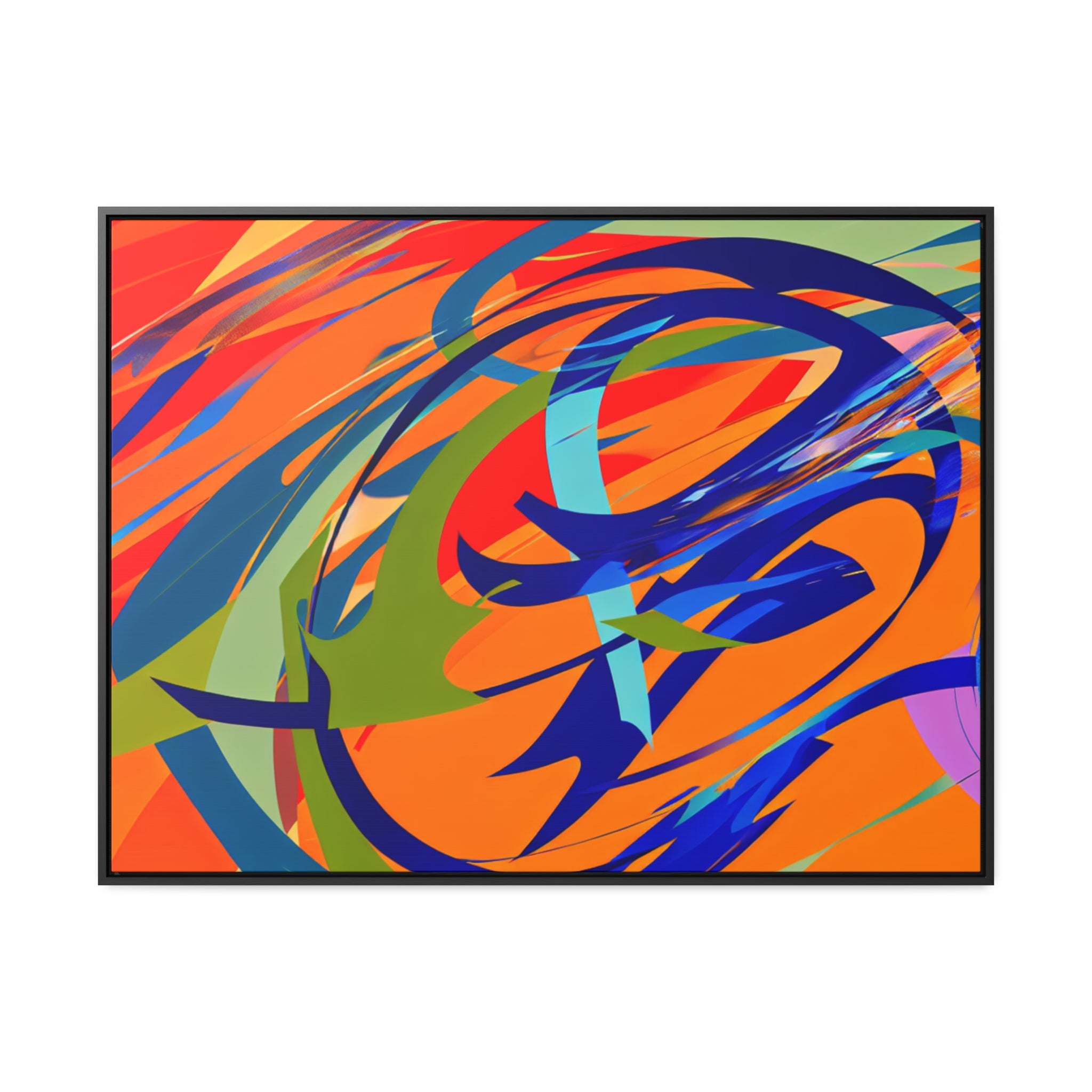 Chromatic Reverie and Motion | Framed Canvas