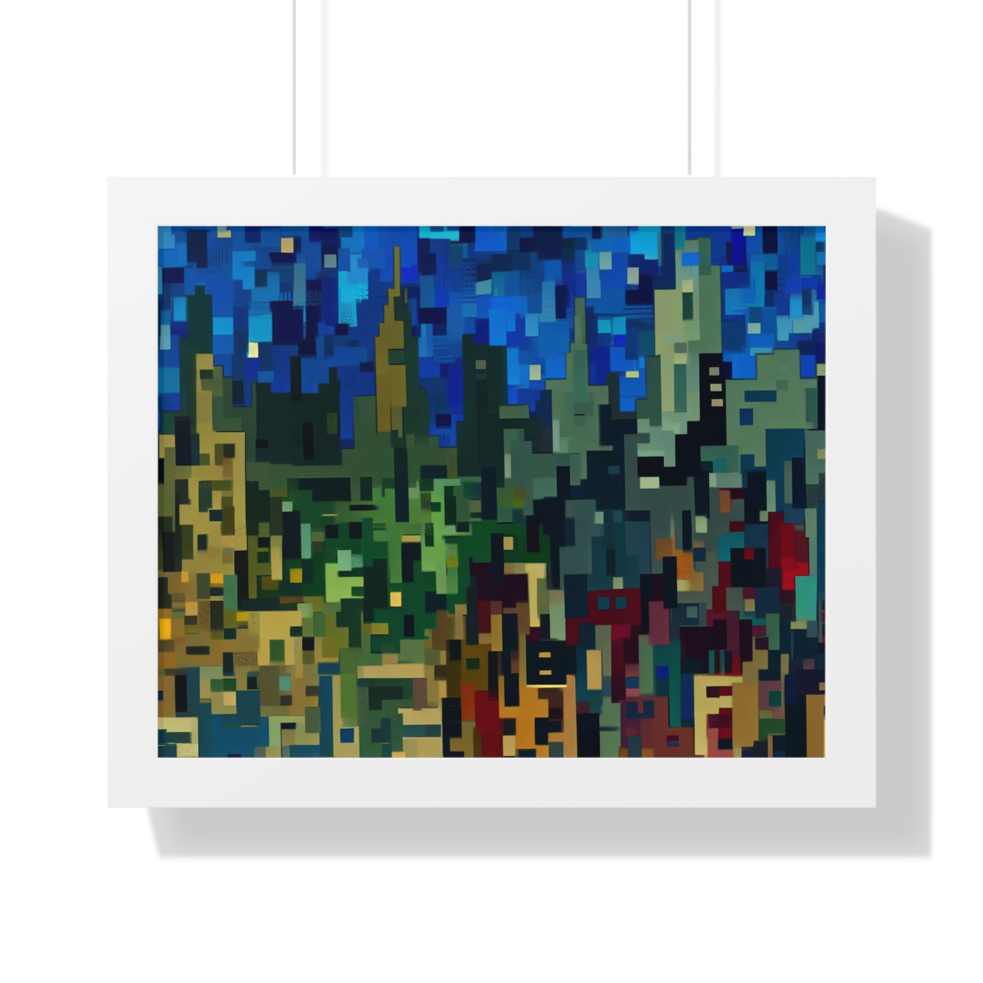 Metalline Urban Reverie | Framed Print