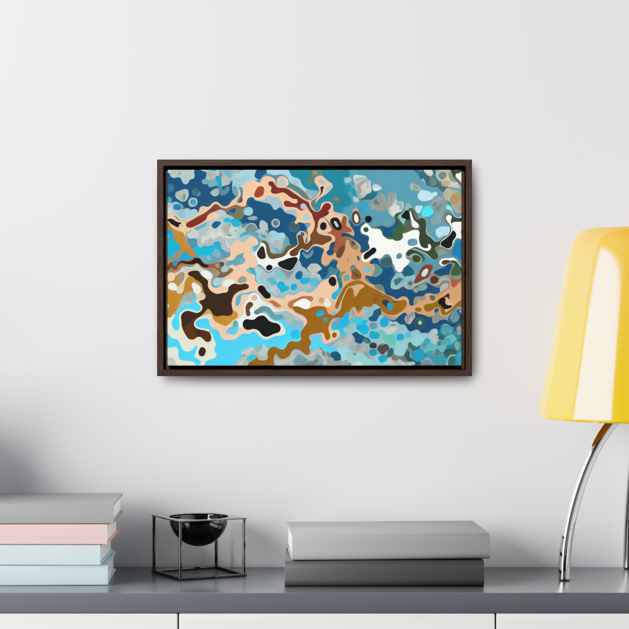 Tidal Whispers and Sands | Framed Canvas