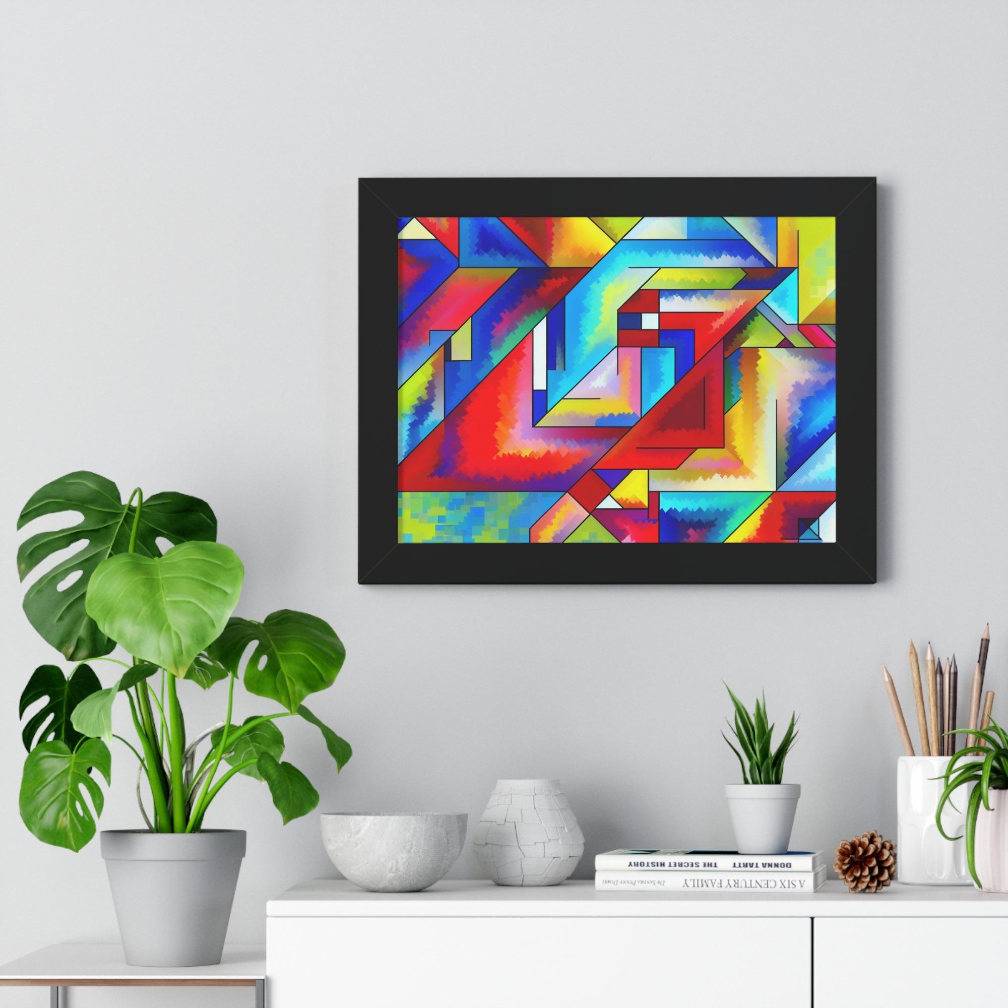 Energetic Harmony in Shapes | Framed Print