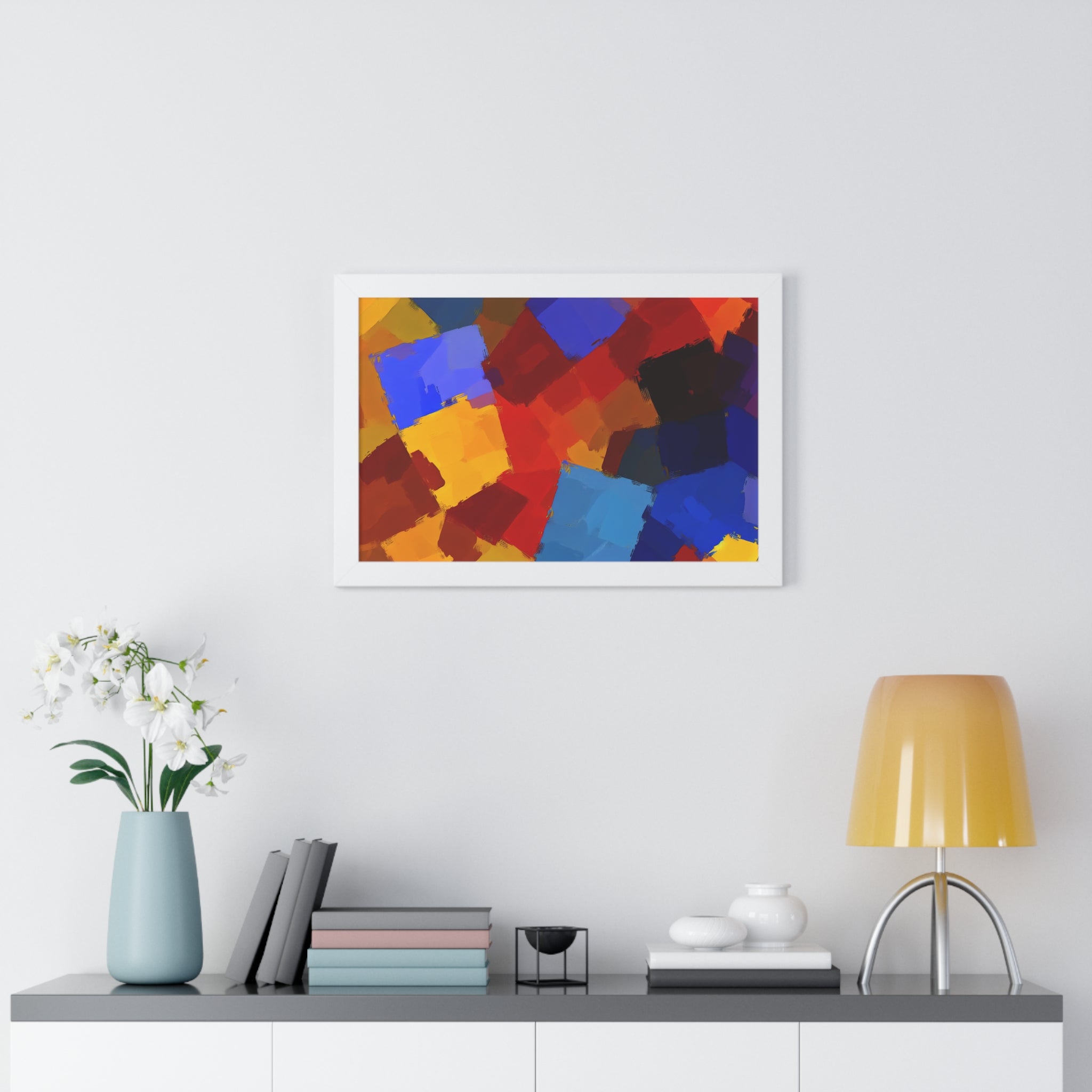 Prismatic Whirl and Flow | Framed Print