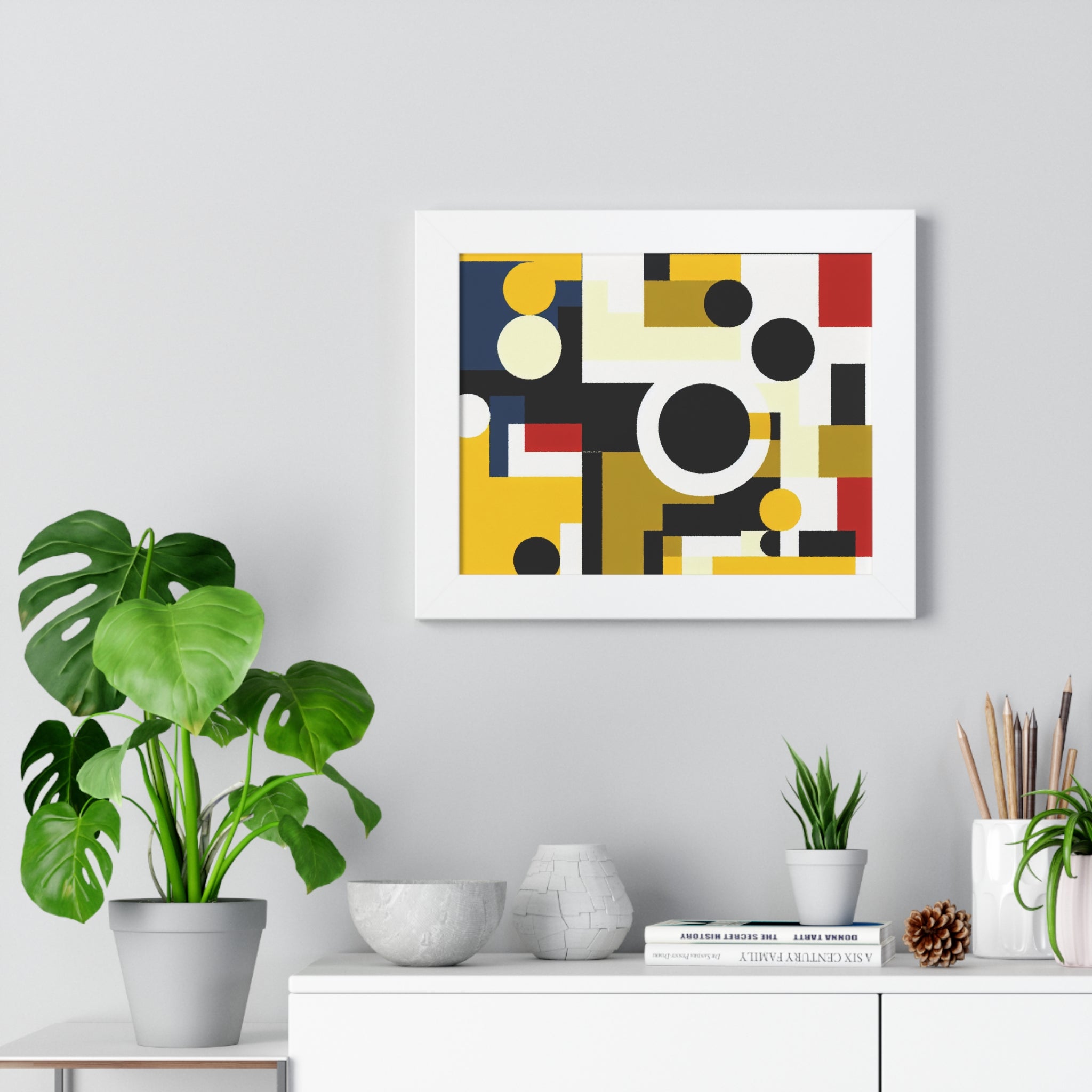 Energized Geometric Harmony | Framed Print