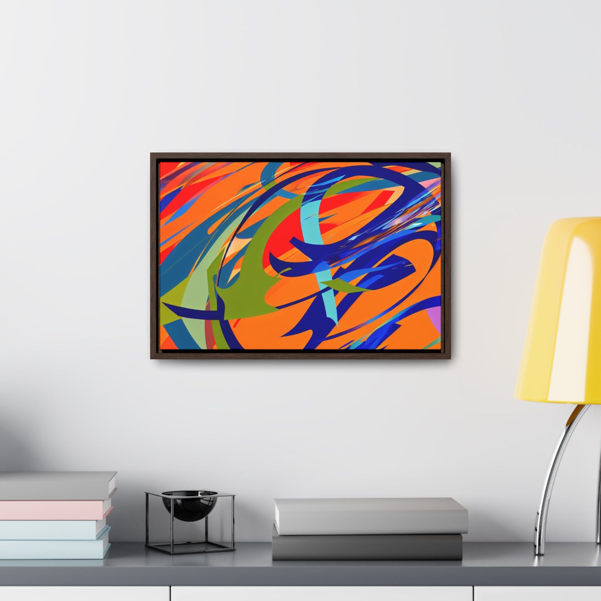 Chromatic Reverie and Motion | Framed Canvas