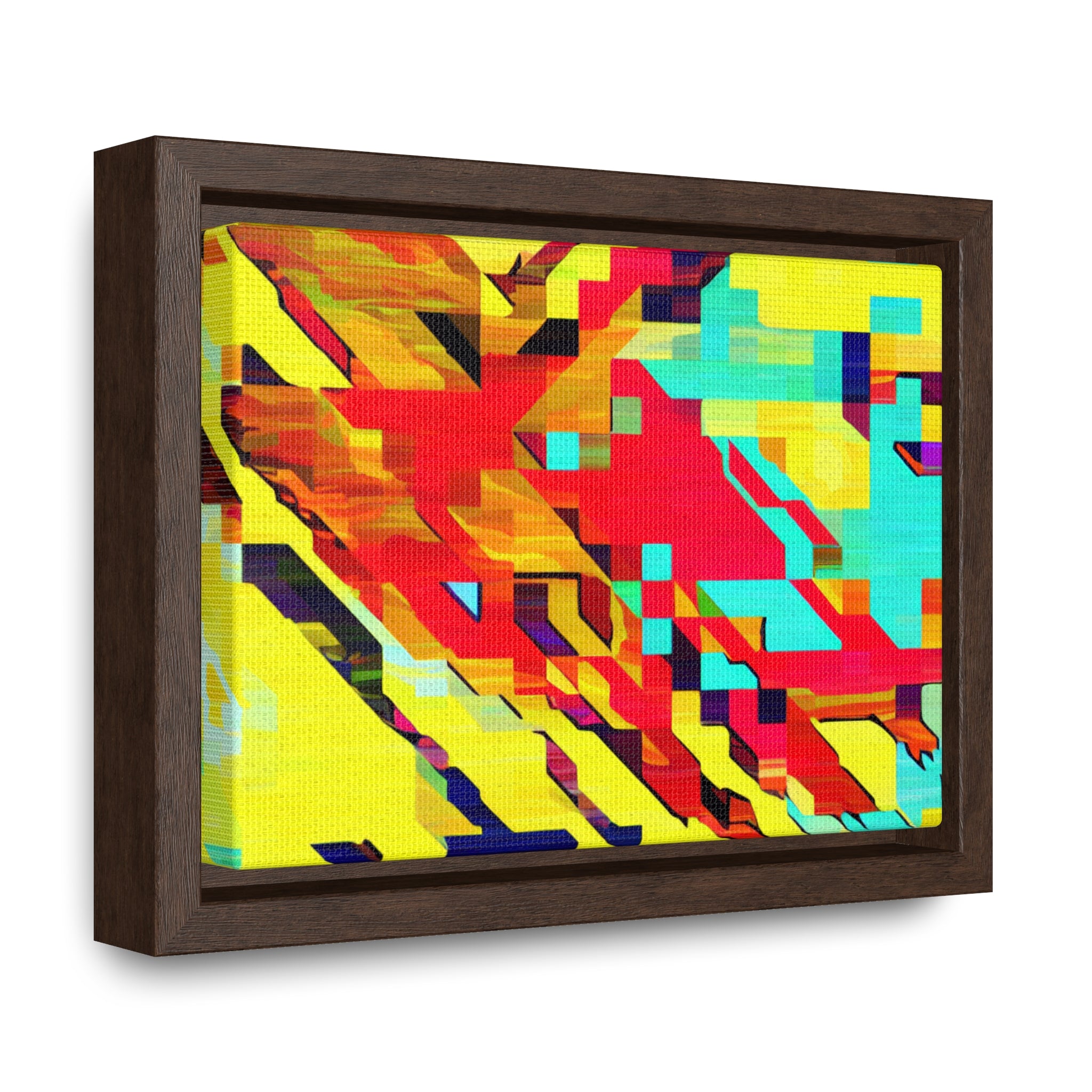 Euphoria in Pixels | Framed Canvas