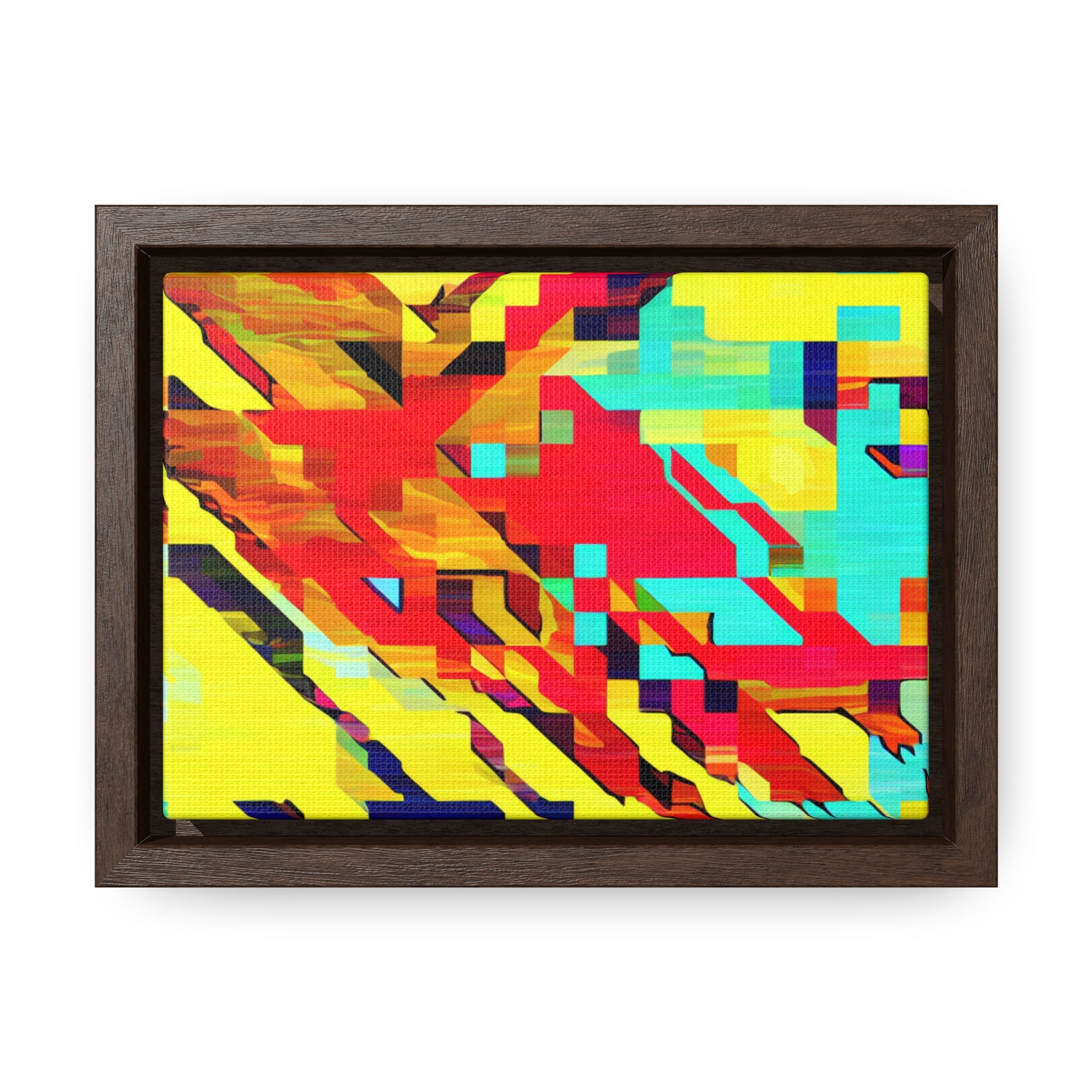 Euphoria in Pixels | Framed Canvas