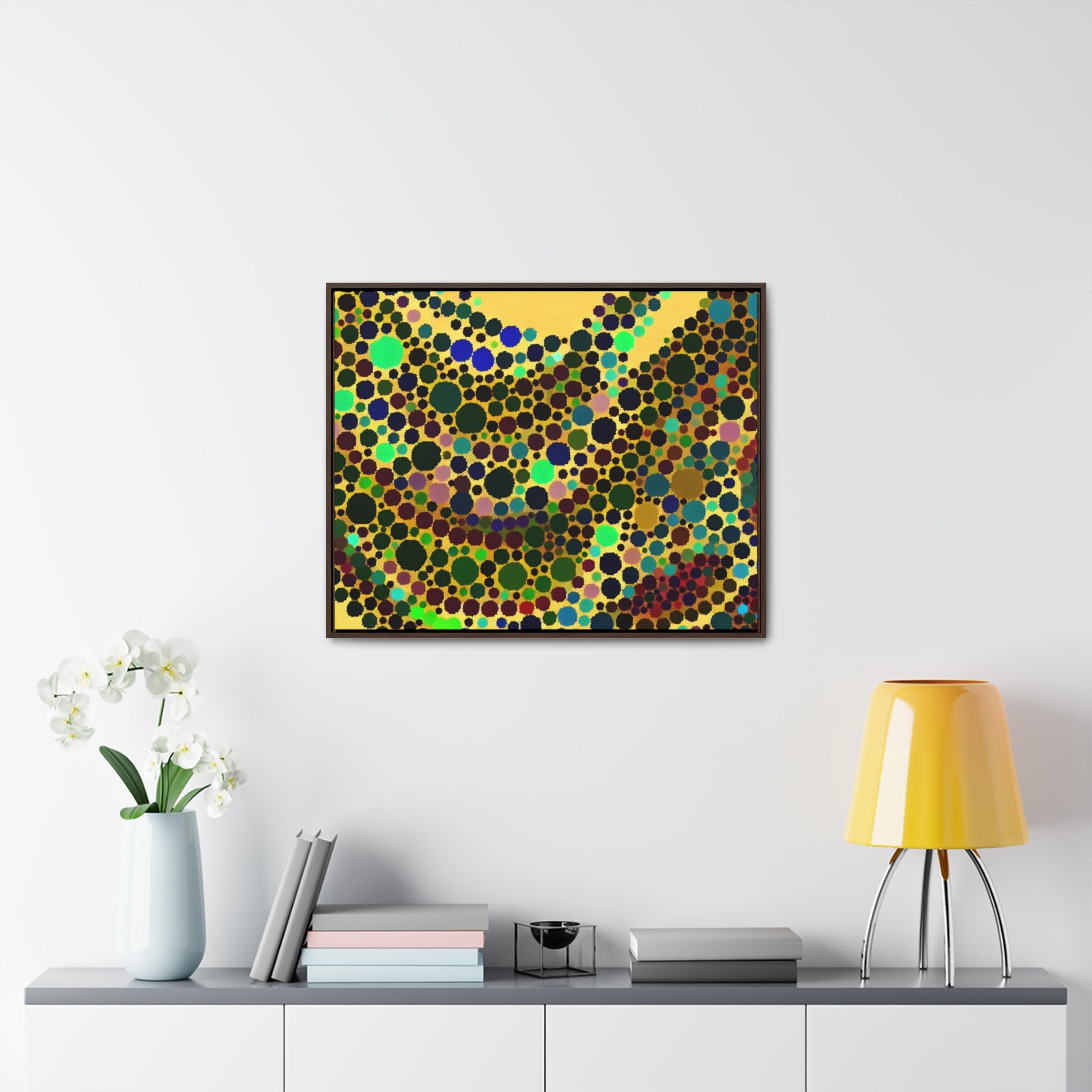 Circles of Cosmic Flow | Framed Canvas