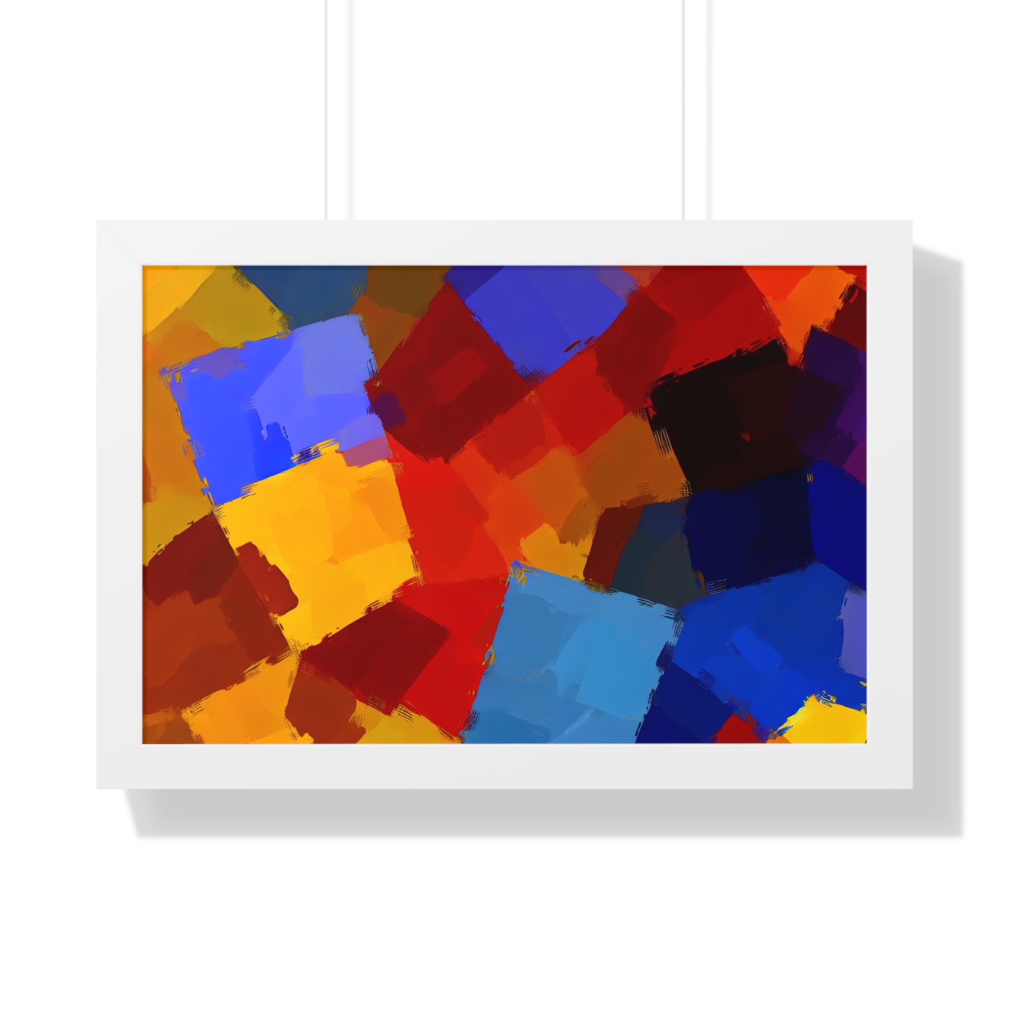 Prismatic Whirl and Flow | Framed Print