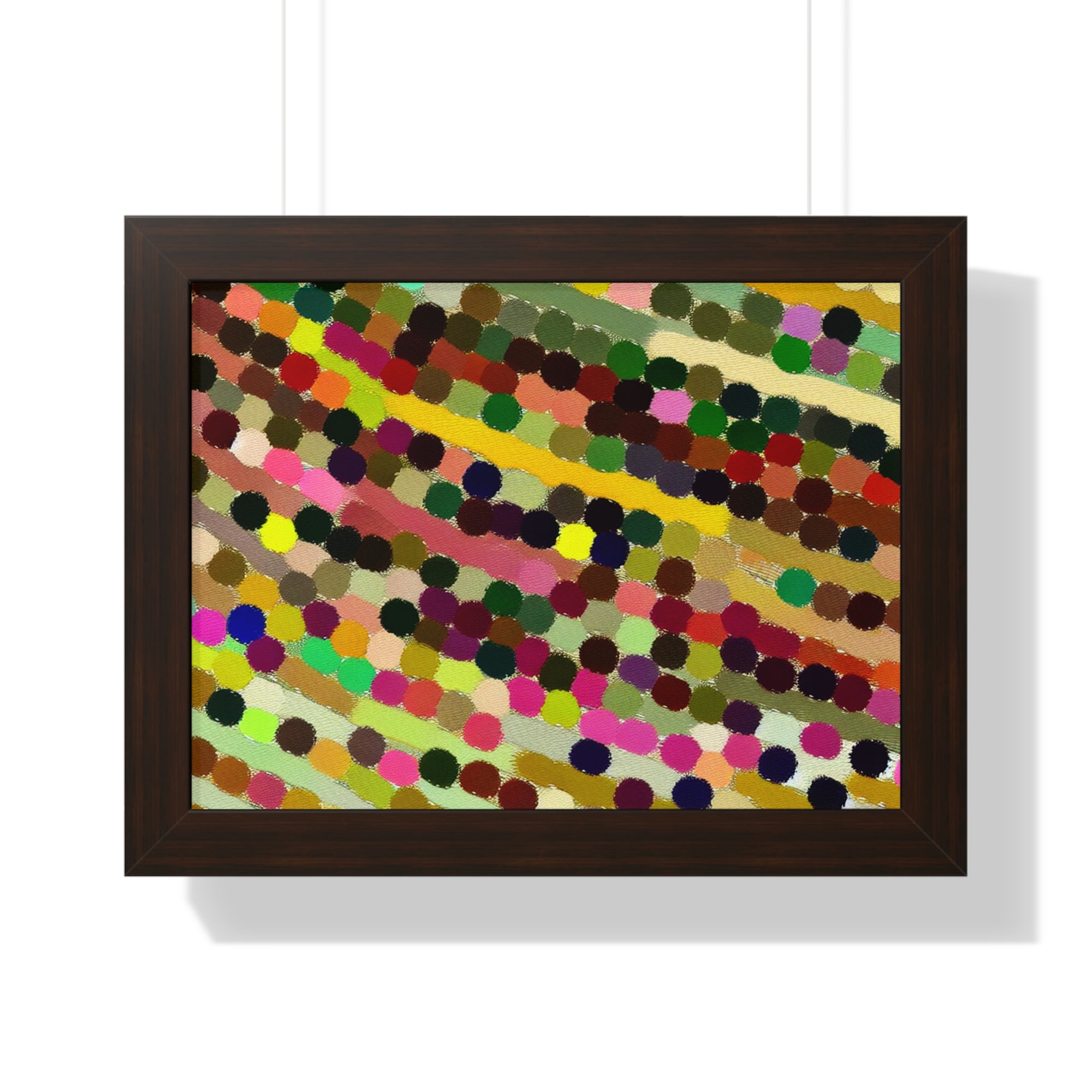 Ebullient Dot Symphony | Framed Print