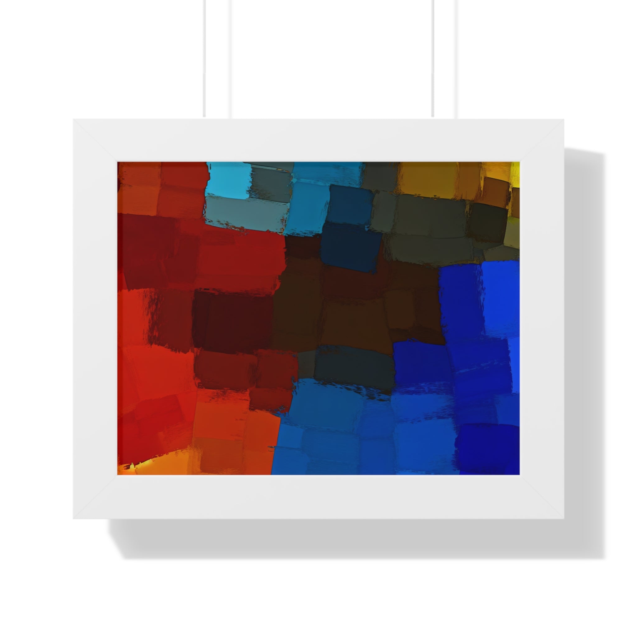 Chromatic Interplay and Duet | Framed Print