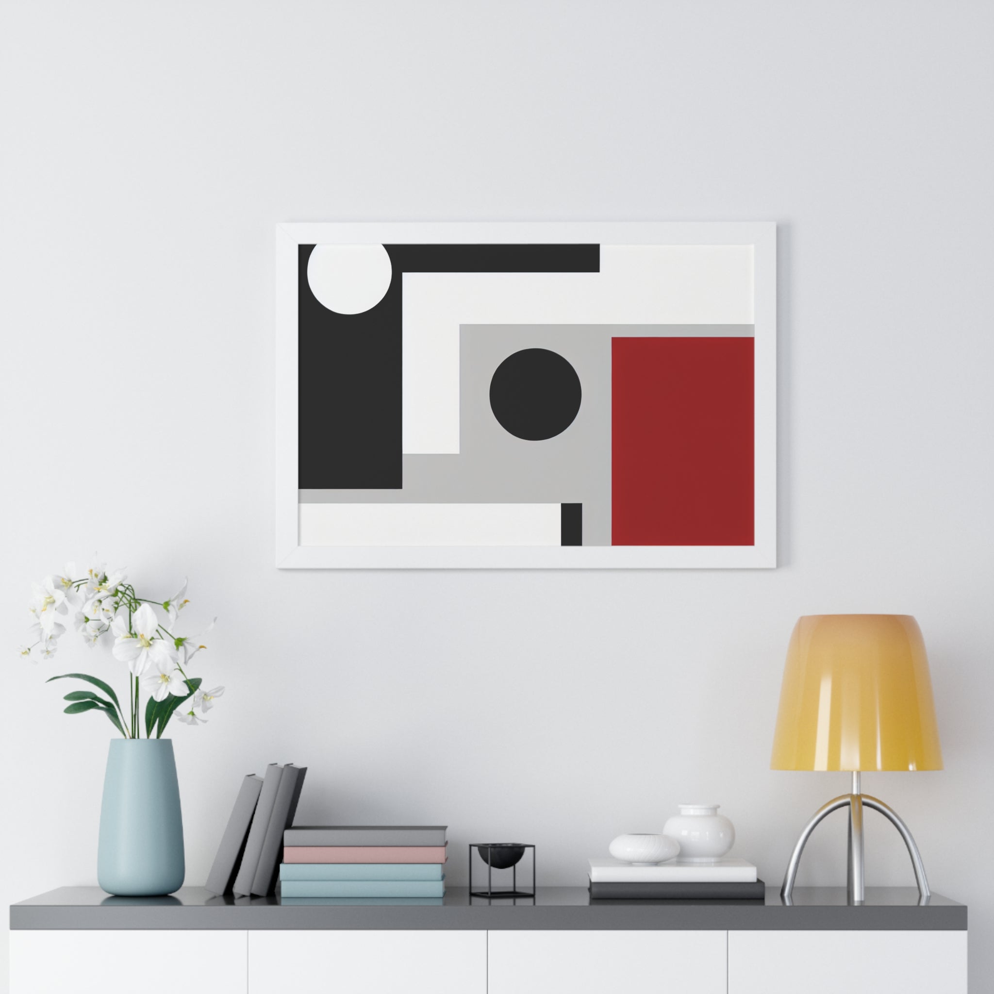 Geometric Reverie and Contrast | Framed Print