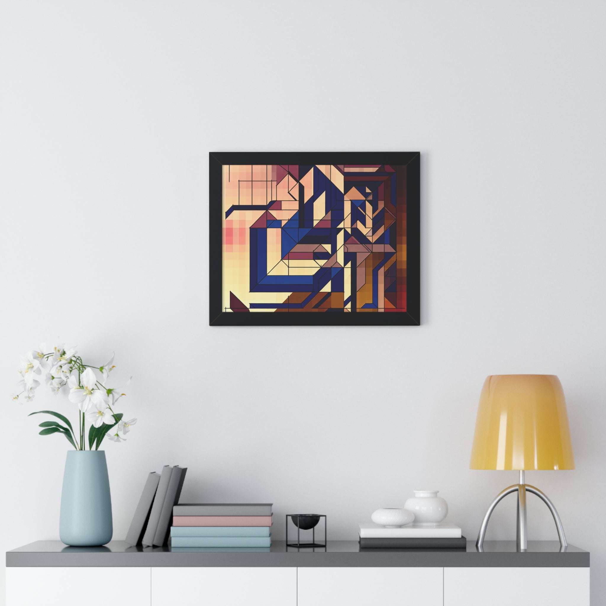 Fluid Geometry and Harmony | Framed Print