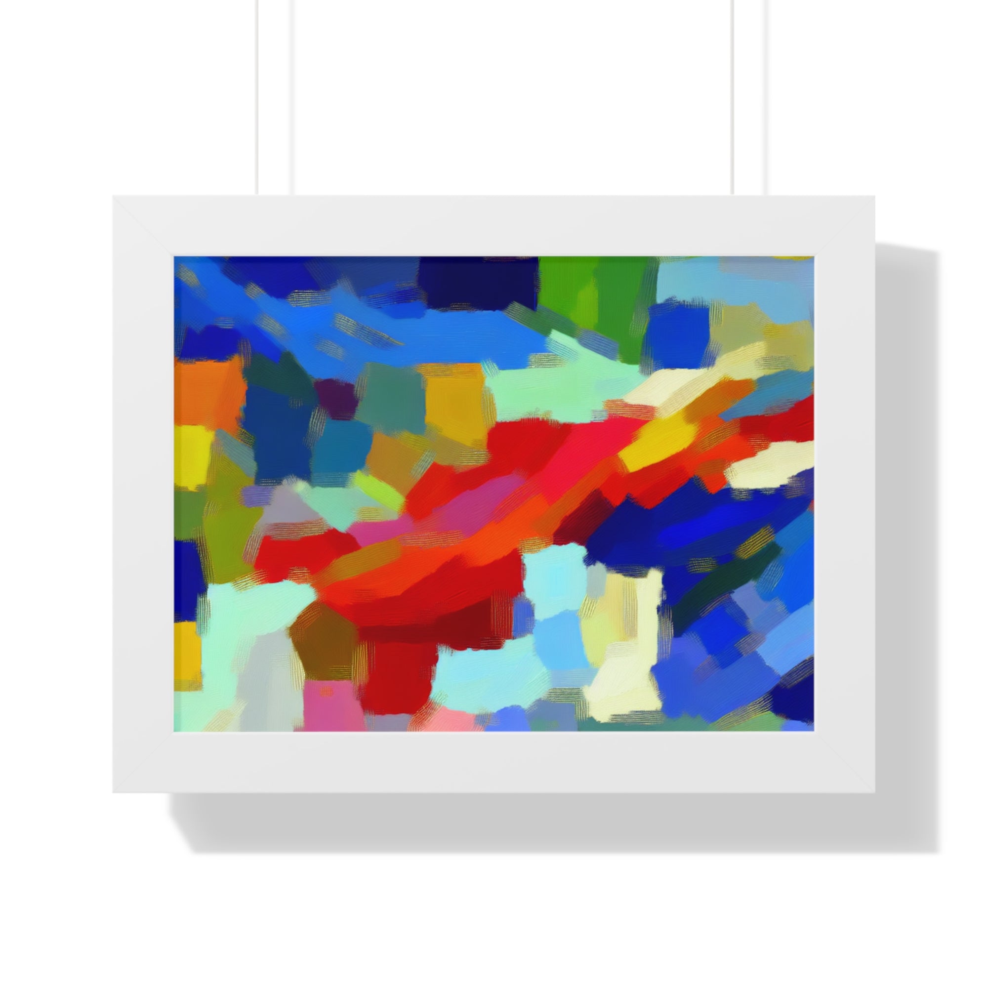 Rhythmic Color Dance | Framed Print