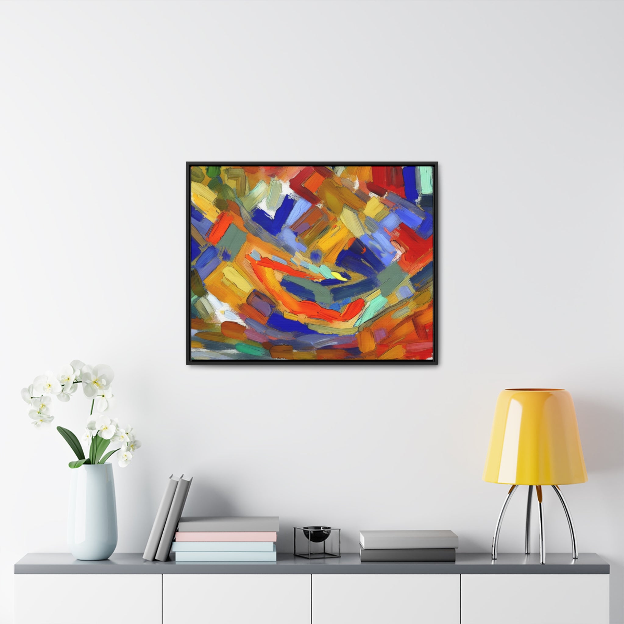 Kaleidoscopic Whirlwind | Framed Canvas