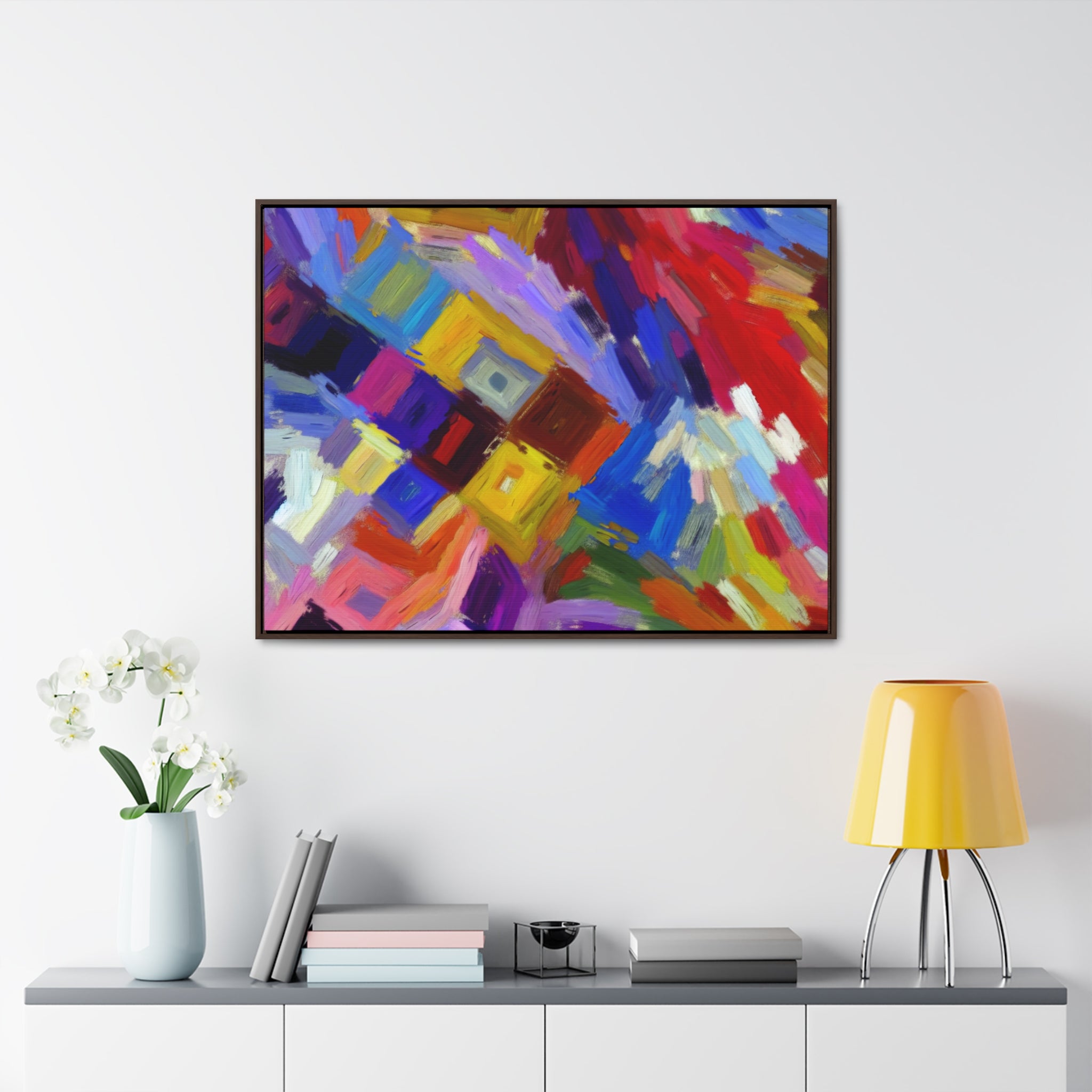 Chromatic Serenade | Framed Canvas