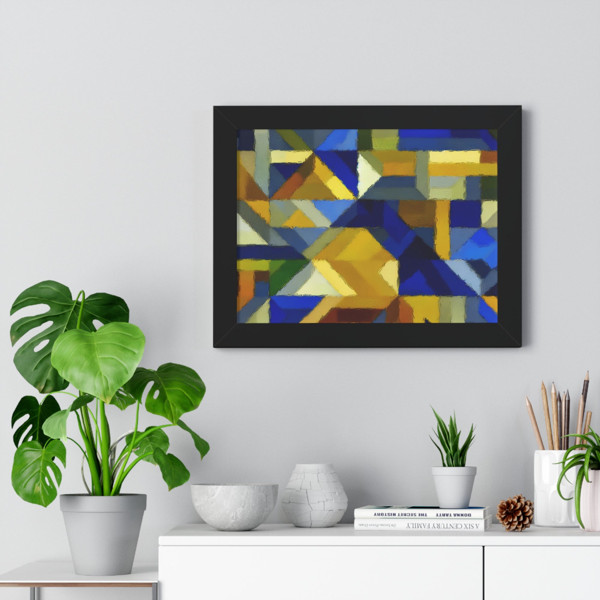 Fractured Vibrance and Motion | Framed Print