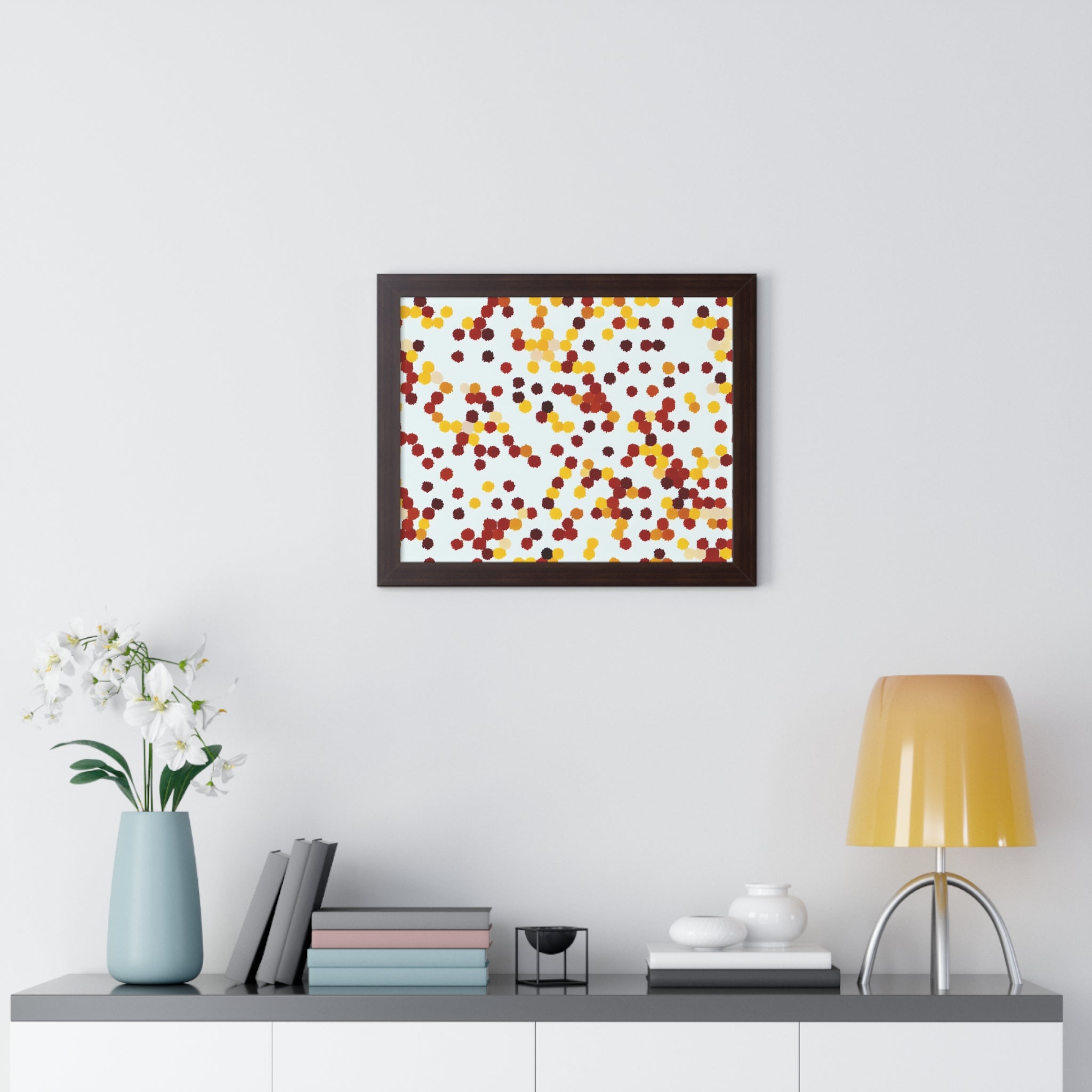 Ebullient Dots of Harmony | Framed Print