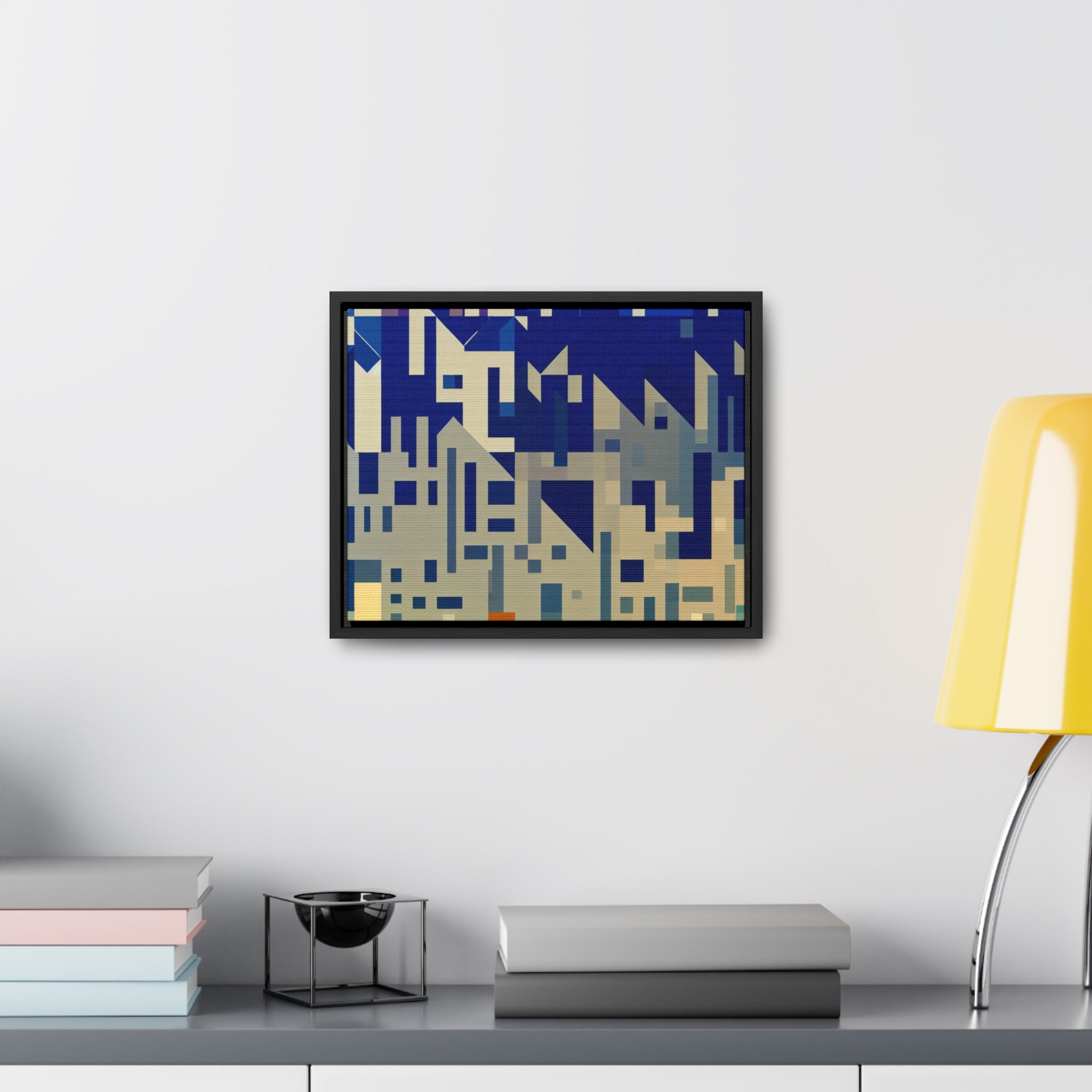 Urban Echoes and Silhouettes | Framed Canvas