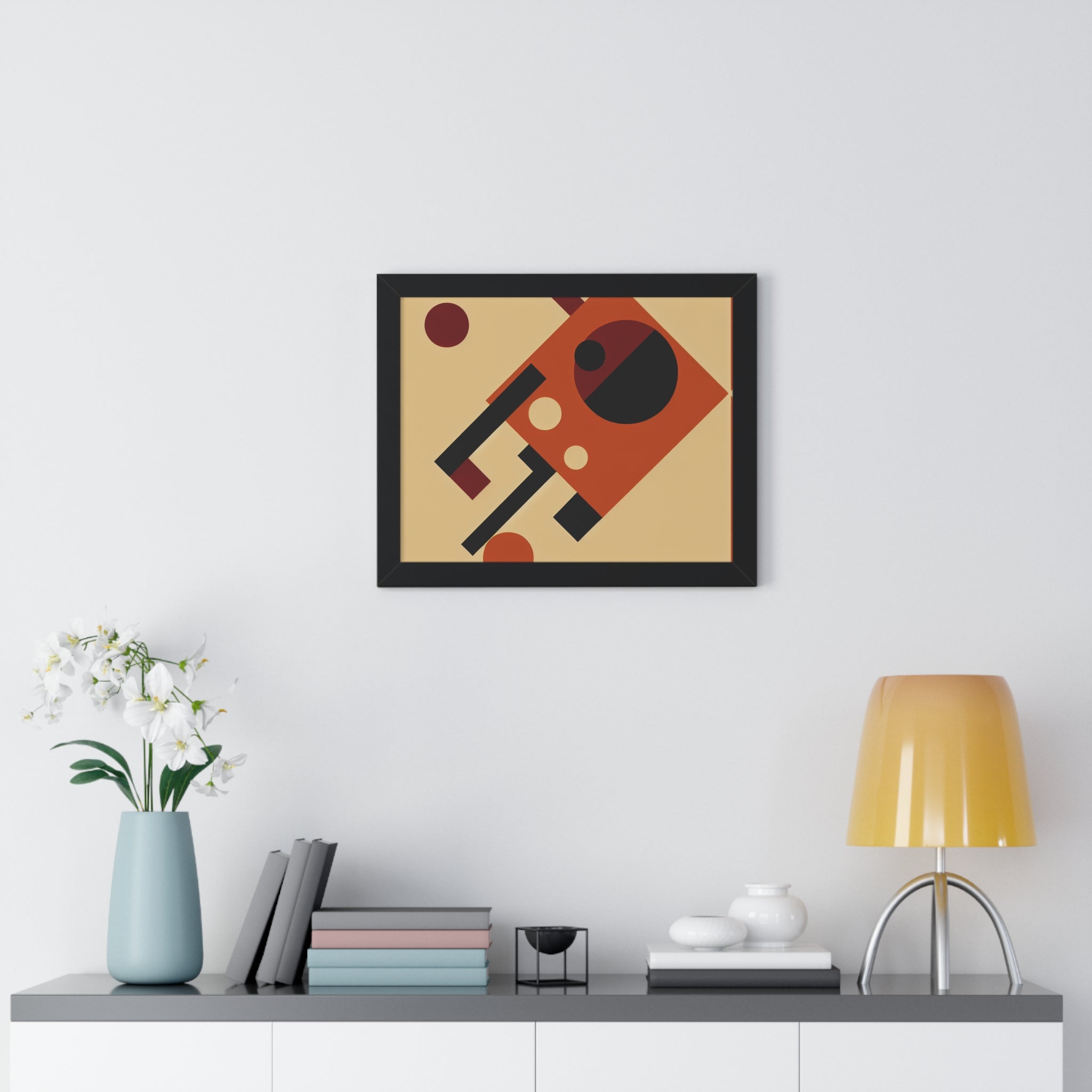 Fiery Harmony of Shapes | Framed Print