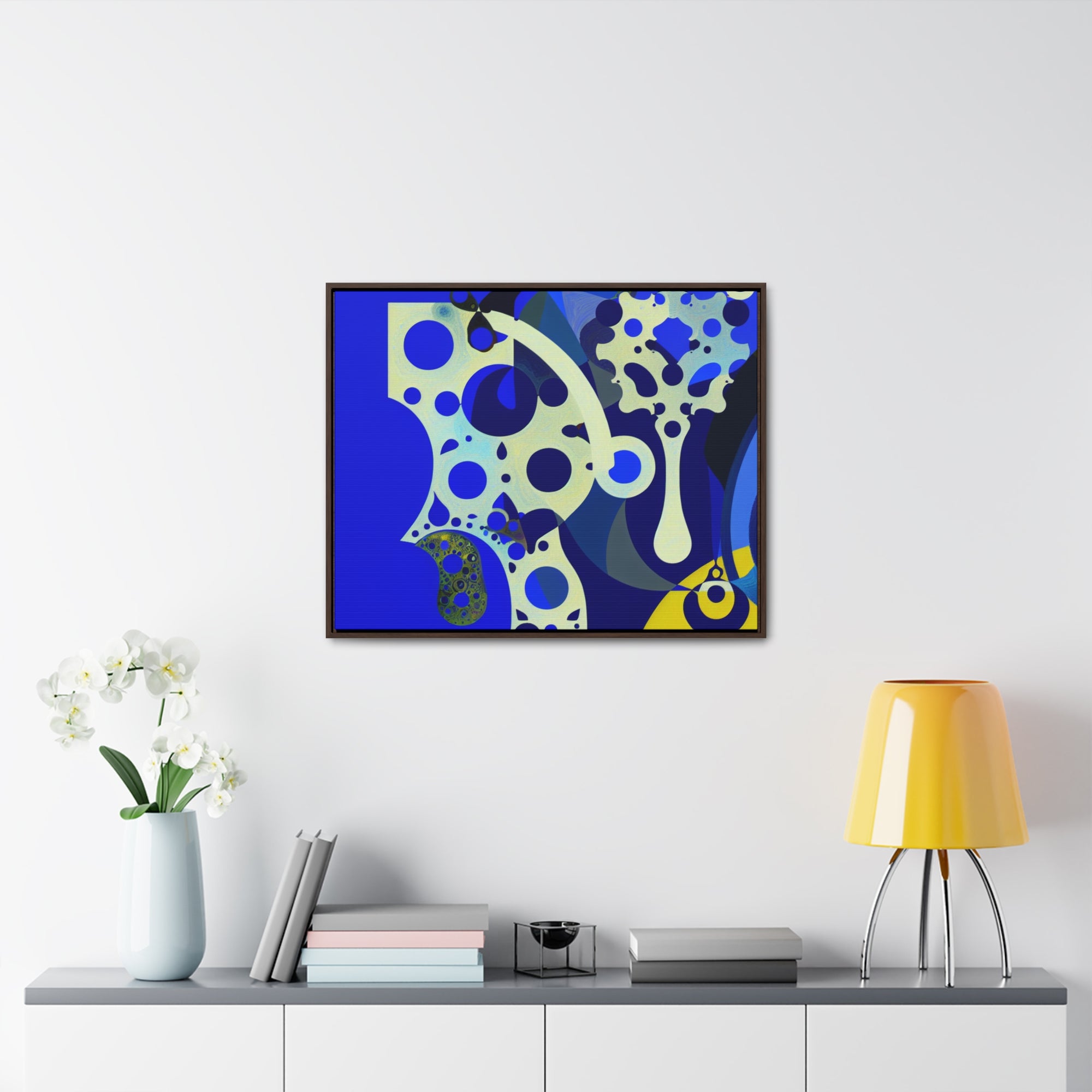 Fluid Dreams and Shadows | Framed Canvas