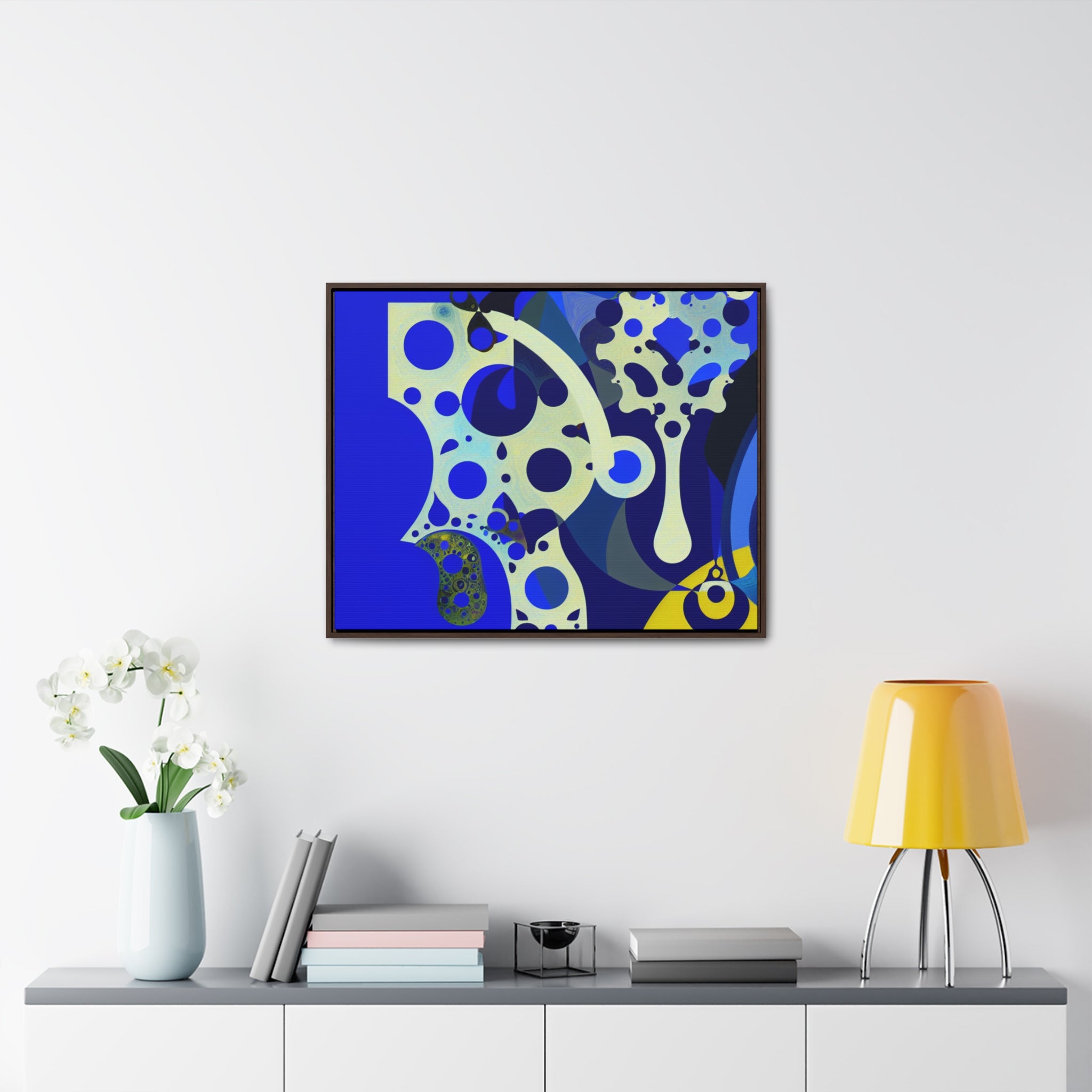 Fluid Dreams and Shadows | Framed Canvas