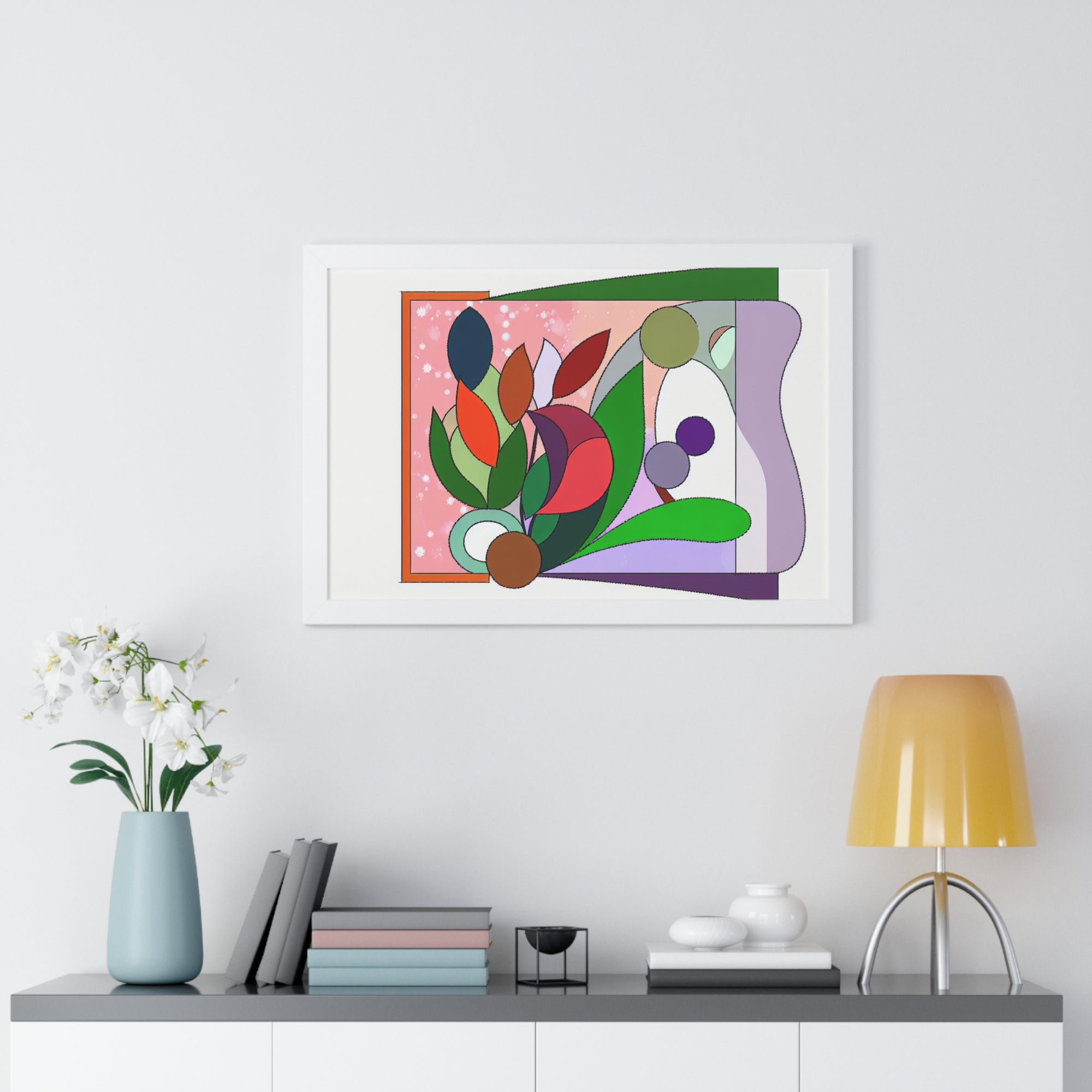 Verdant Whispers and Blooms | Framed Print