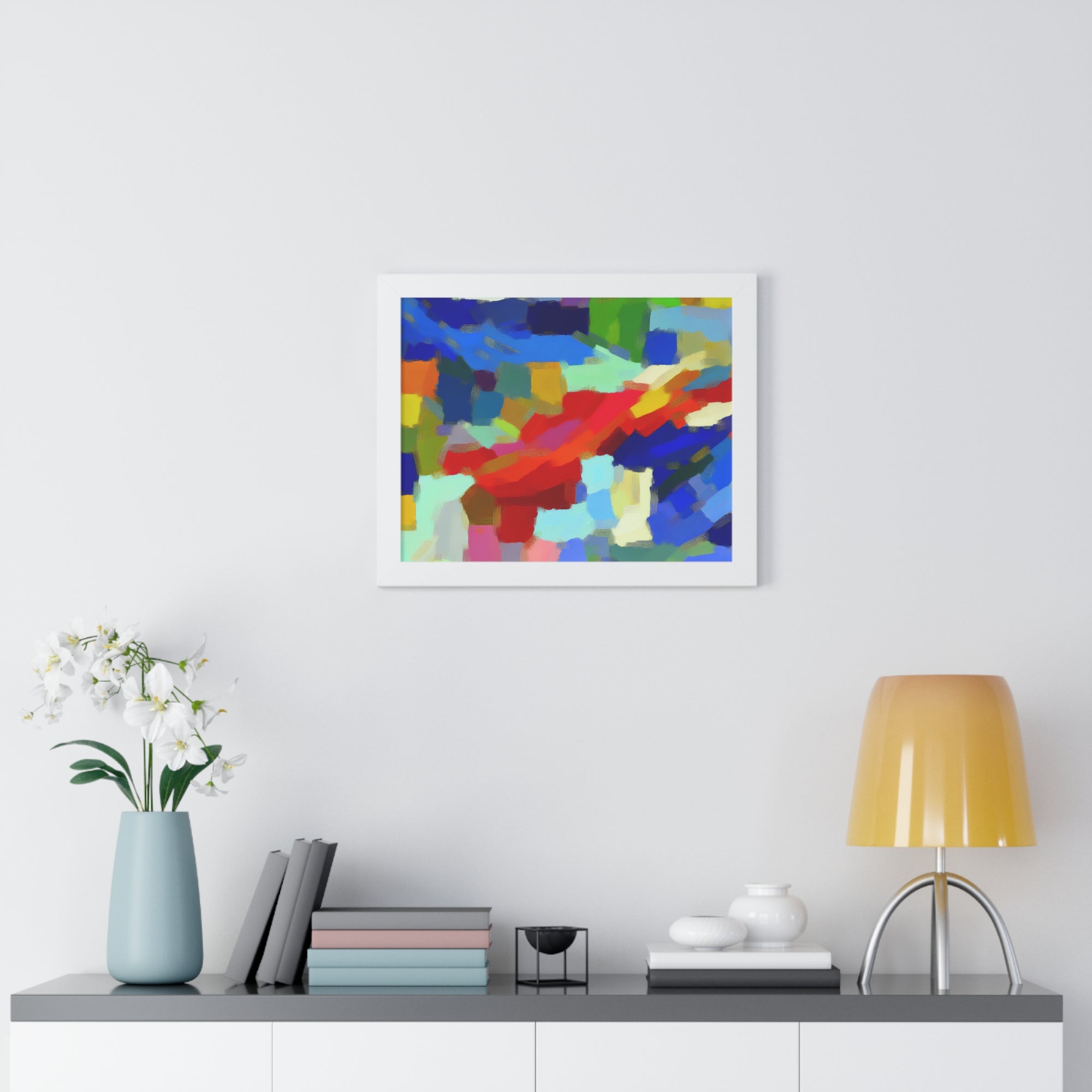 Rhythmic Color Dance | Framed Print