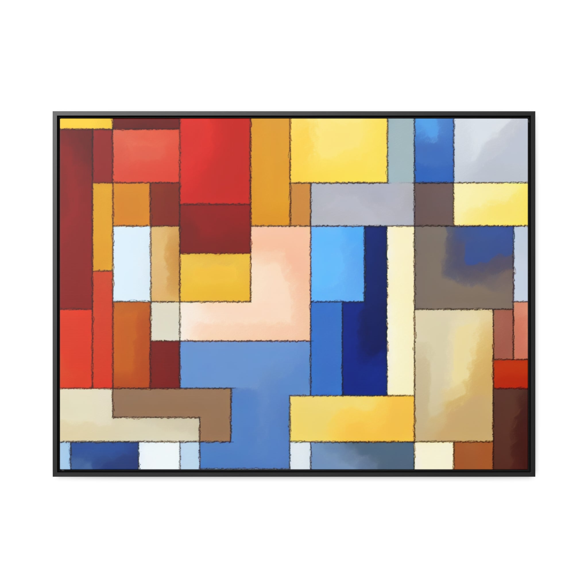 Fragmented Resonance | Framed Canvas