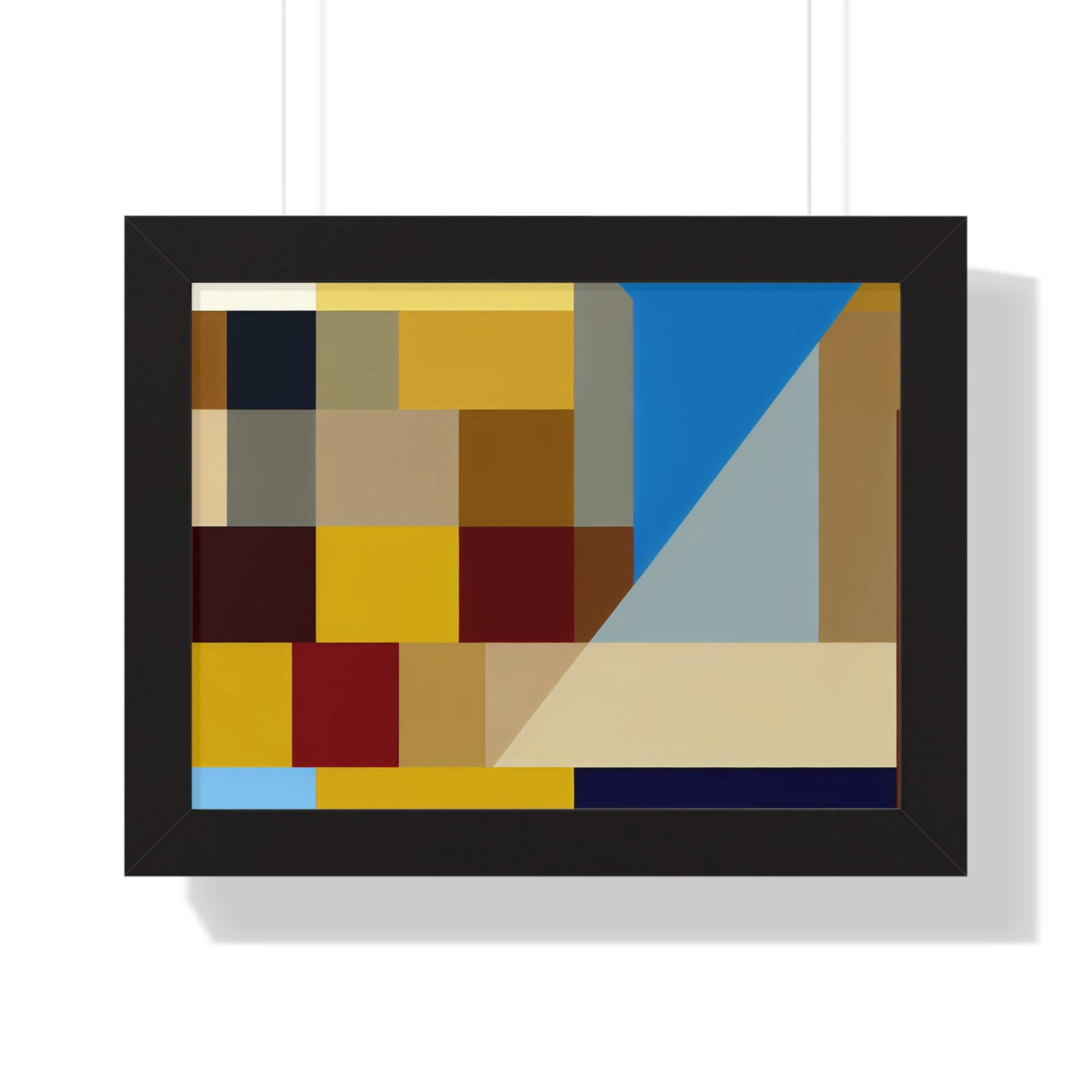 Colorful Geometric Symphony | Framed Print