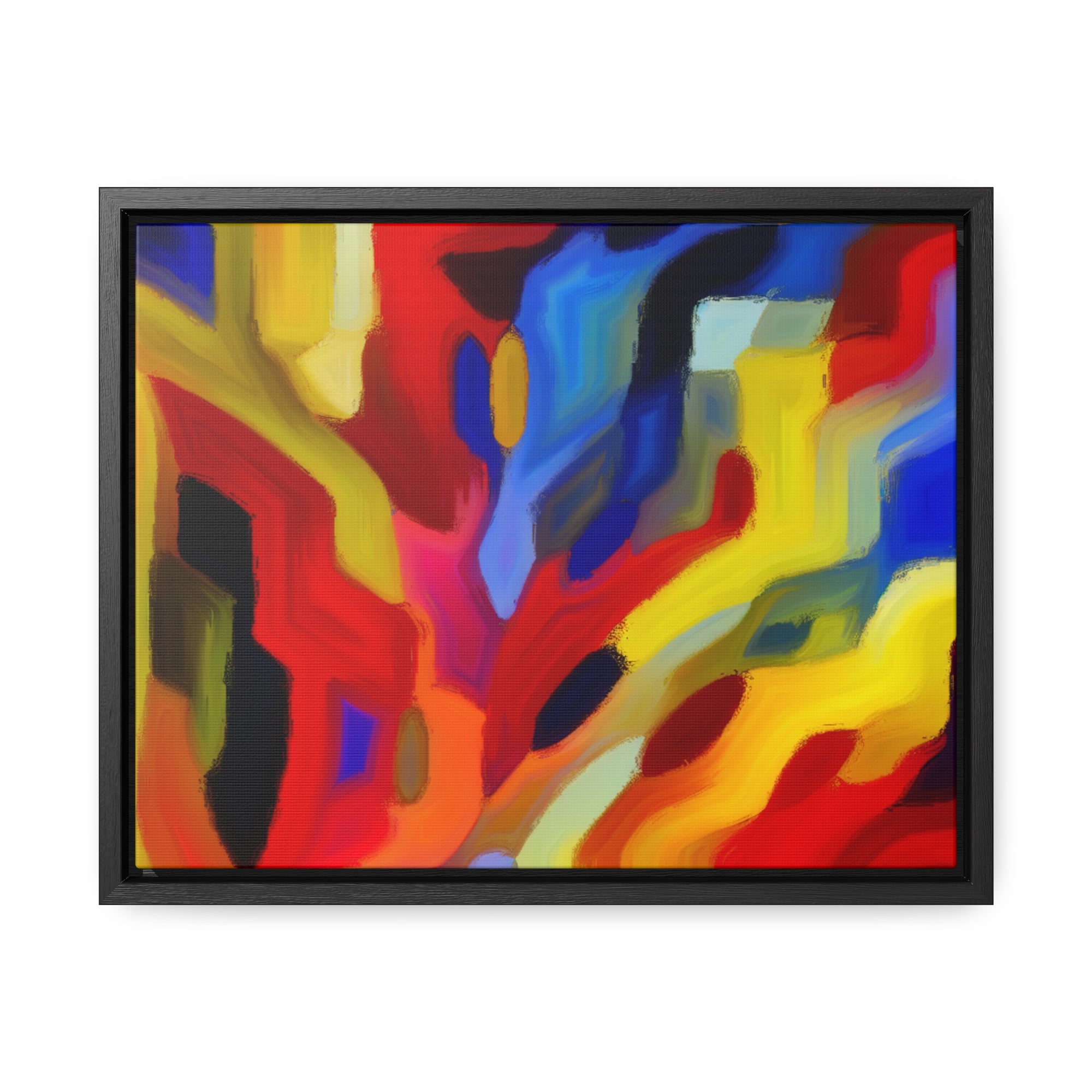 Chromatic Chaos Unveiled | Framed Canvas