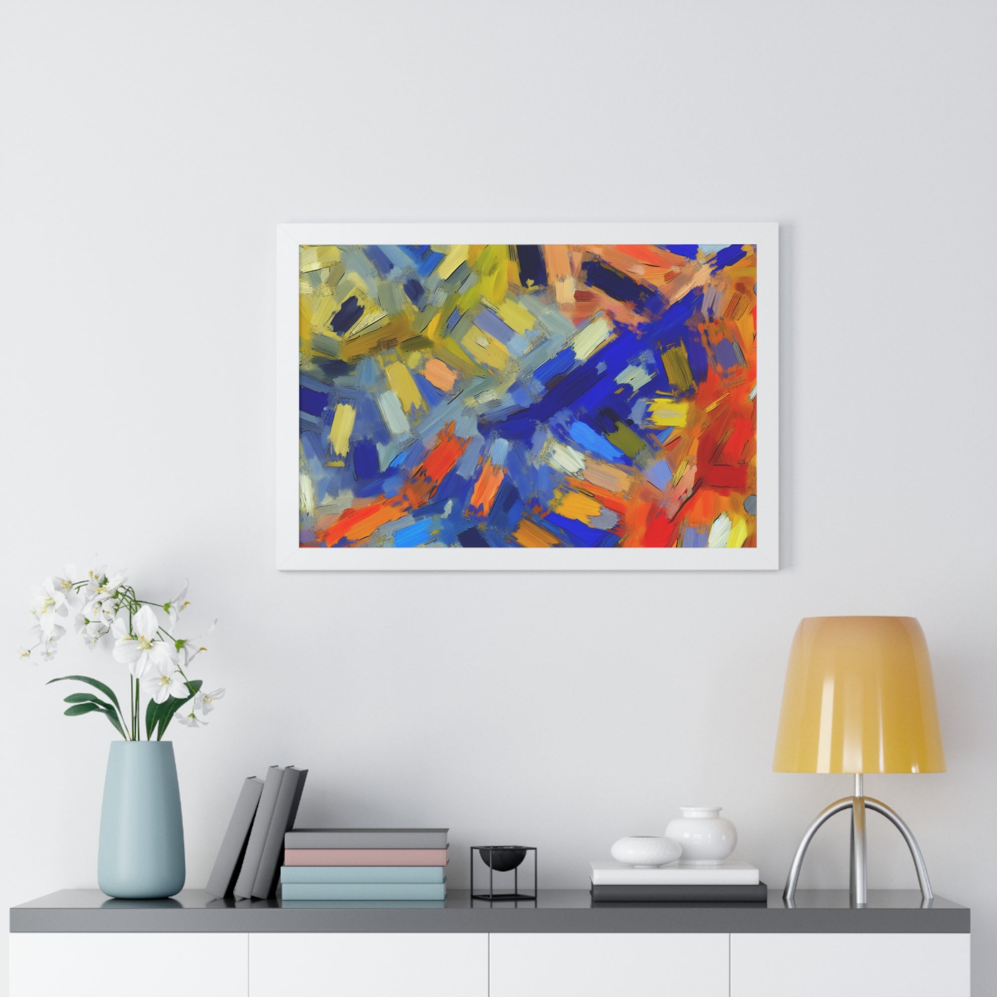 Chromatic Dance of Emotion | Framed Print