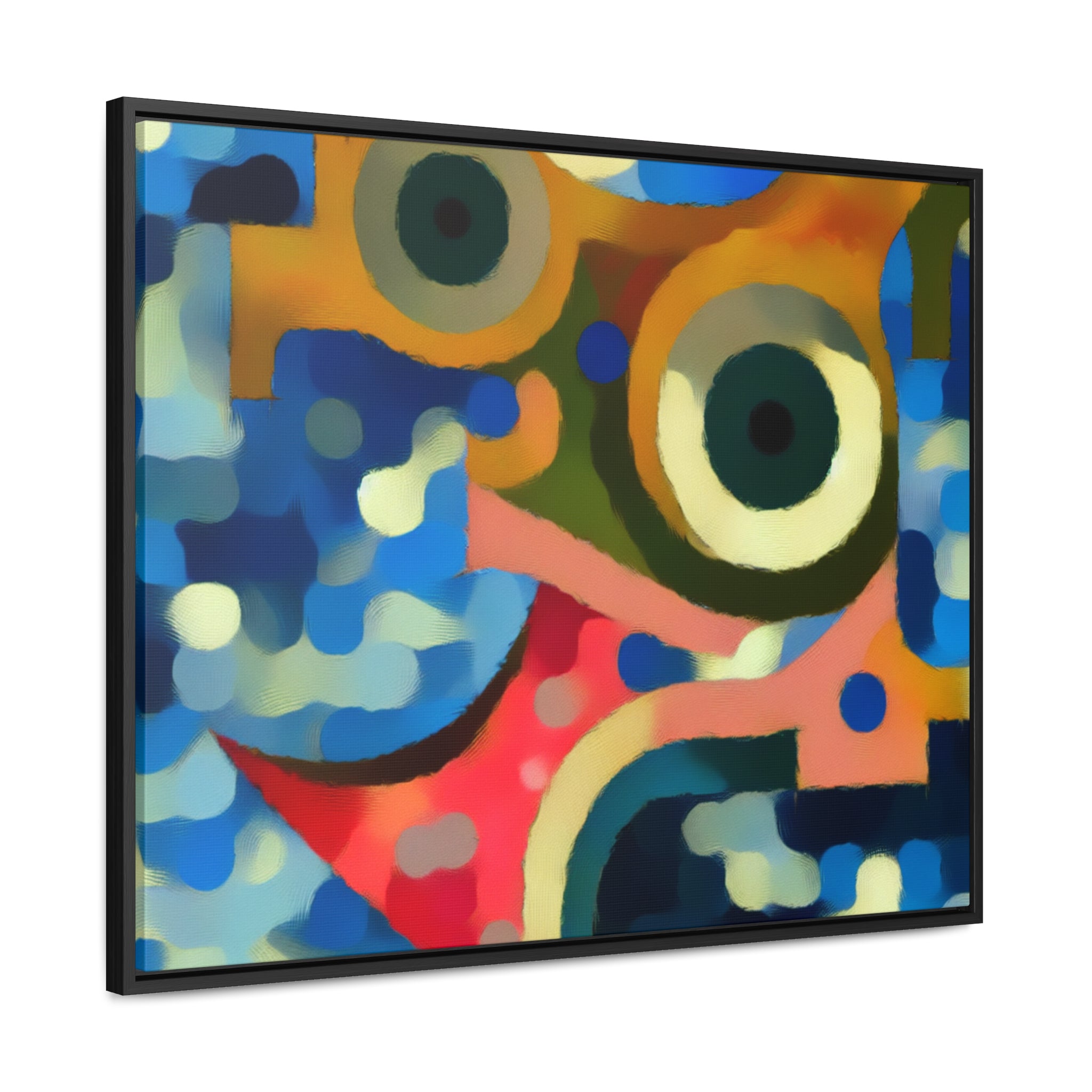 Oceanic Whispers and Kaleidoscope Dreams | Framed Canvas