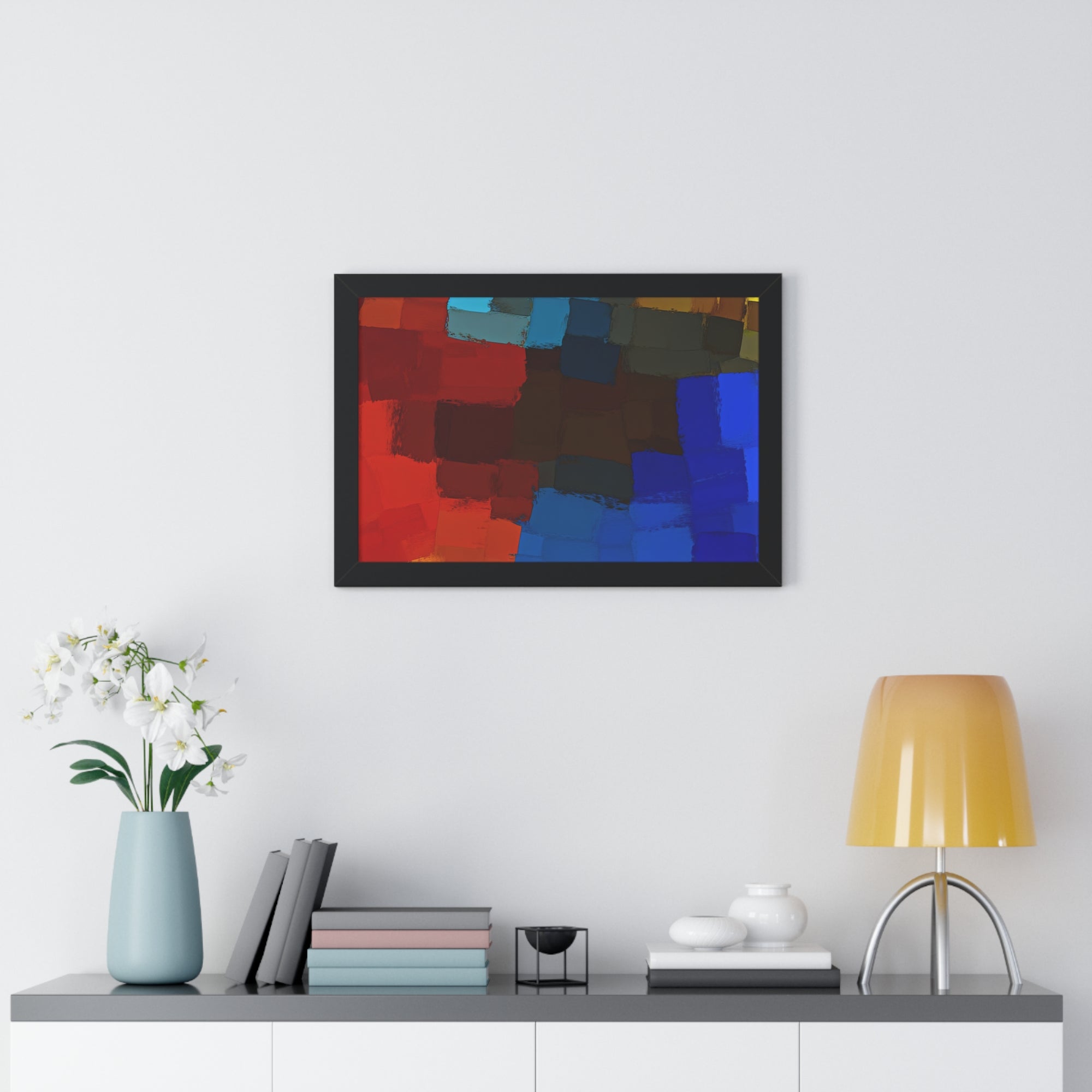 Chromatic Interplay and Duet | Framed Print