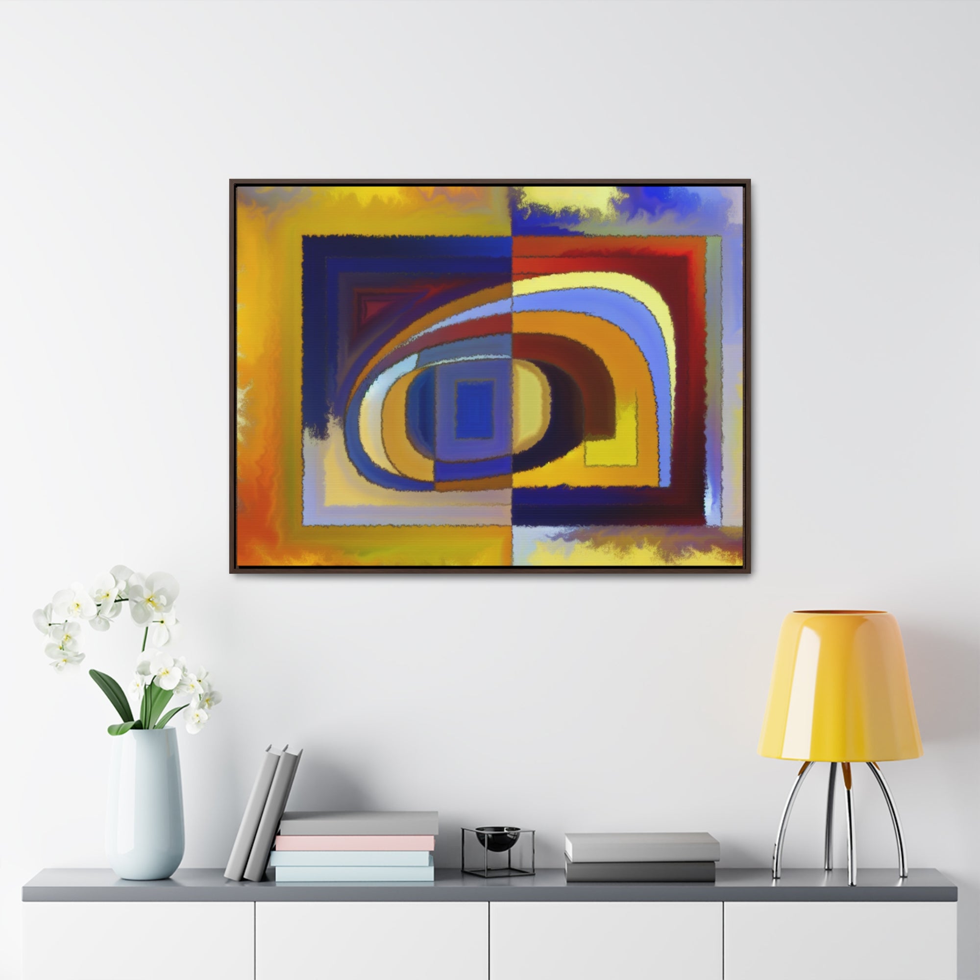 Chromatic Whispers and Dreams | Framed Canvas