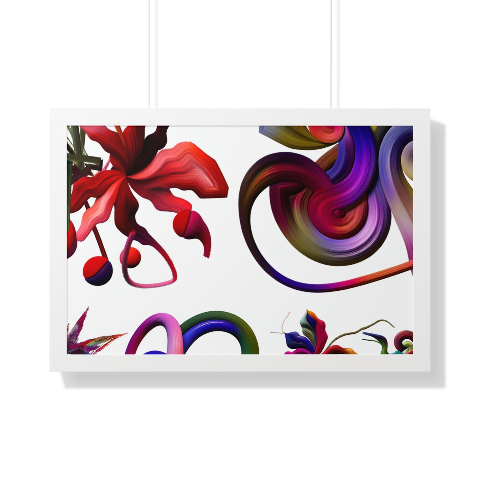 Botanical Whirl and Bloom | Framed Print